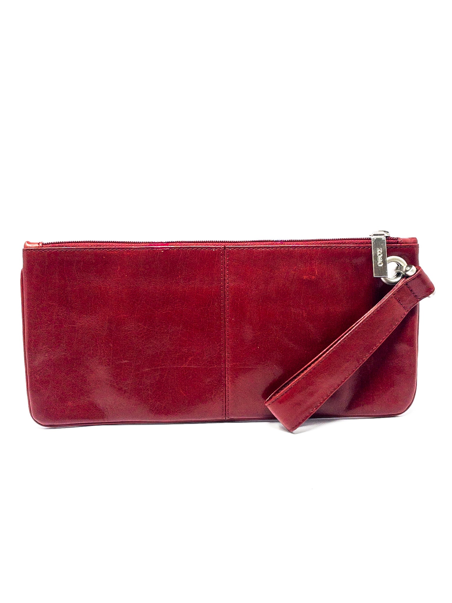 Hobo Raspberry Zip Leather Purse