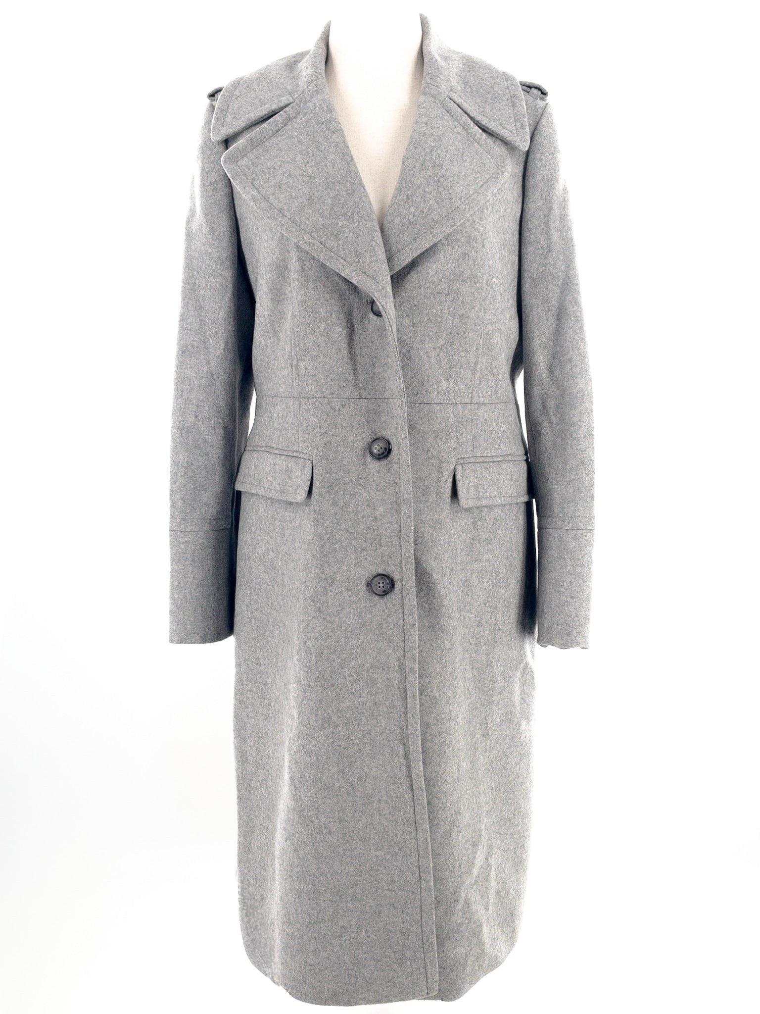 Banana Republic Gray Wool Blend Size L Coat