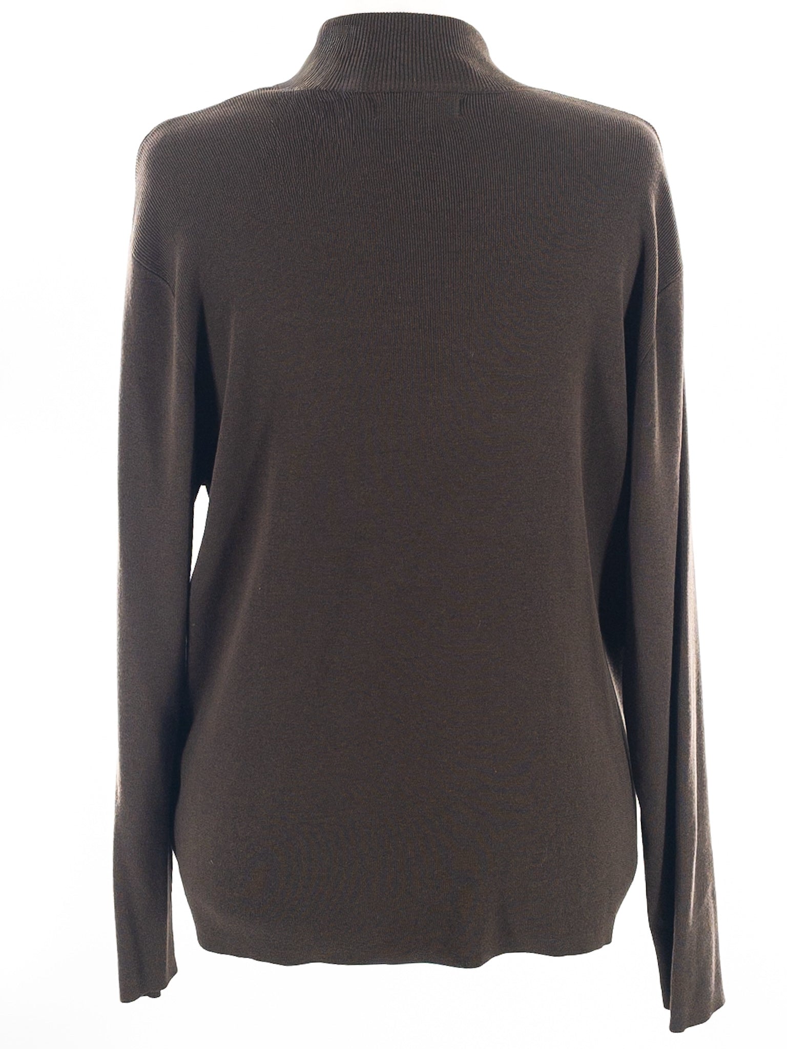 Coldwater Creek Olive Mock Neck Silk Blend Size 2X Sweaters