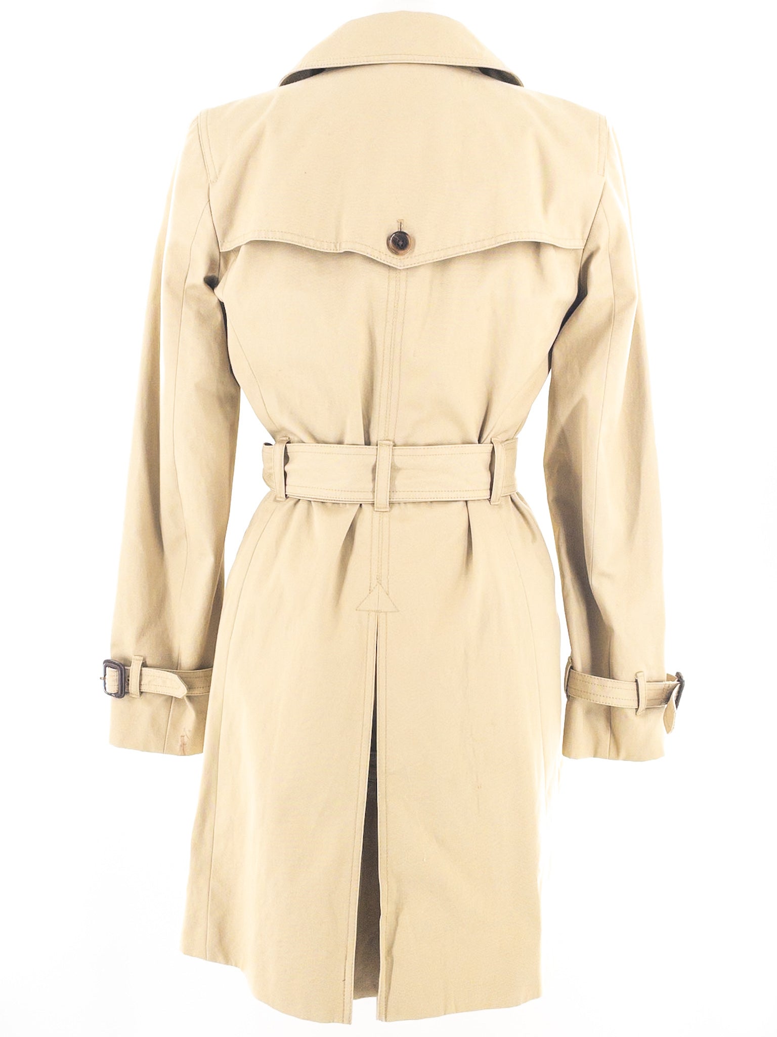 J Crew Tan Belted Cotton Size 4 Trenchcoat