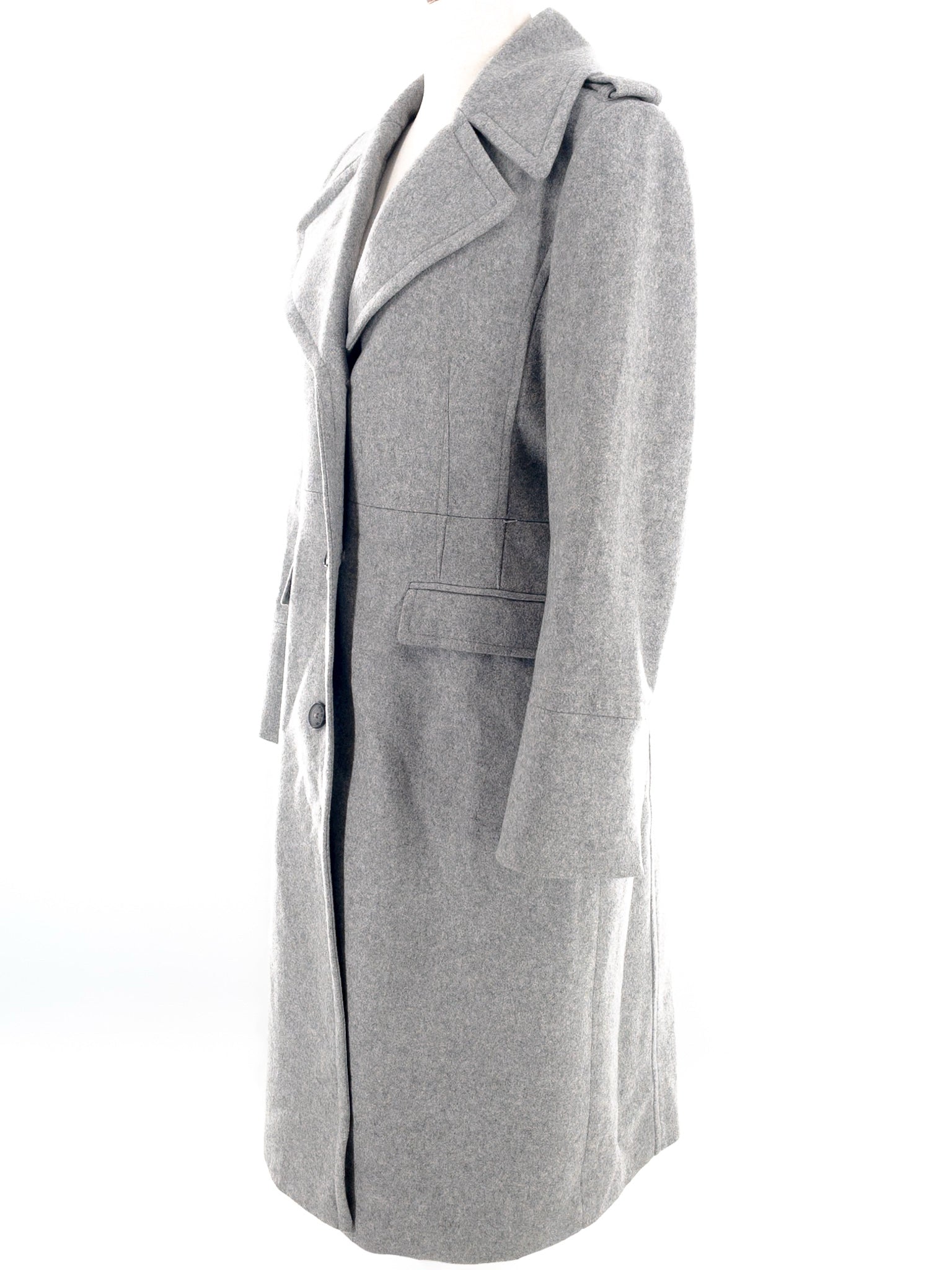 Banana Republic Gray Wool Blend Size L Coat