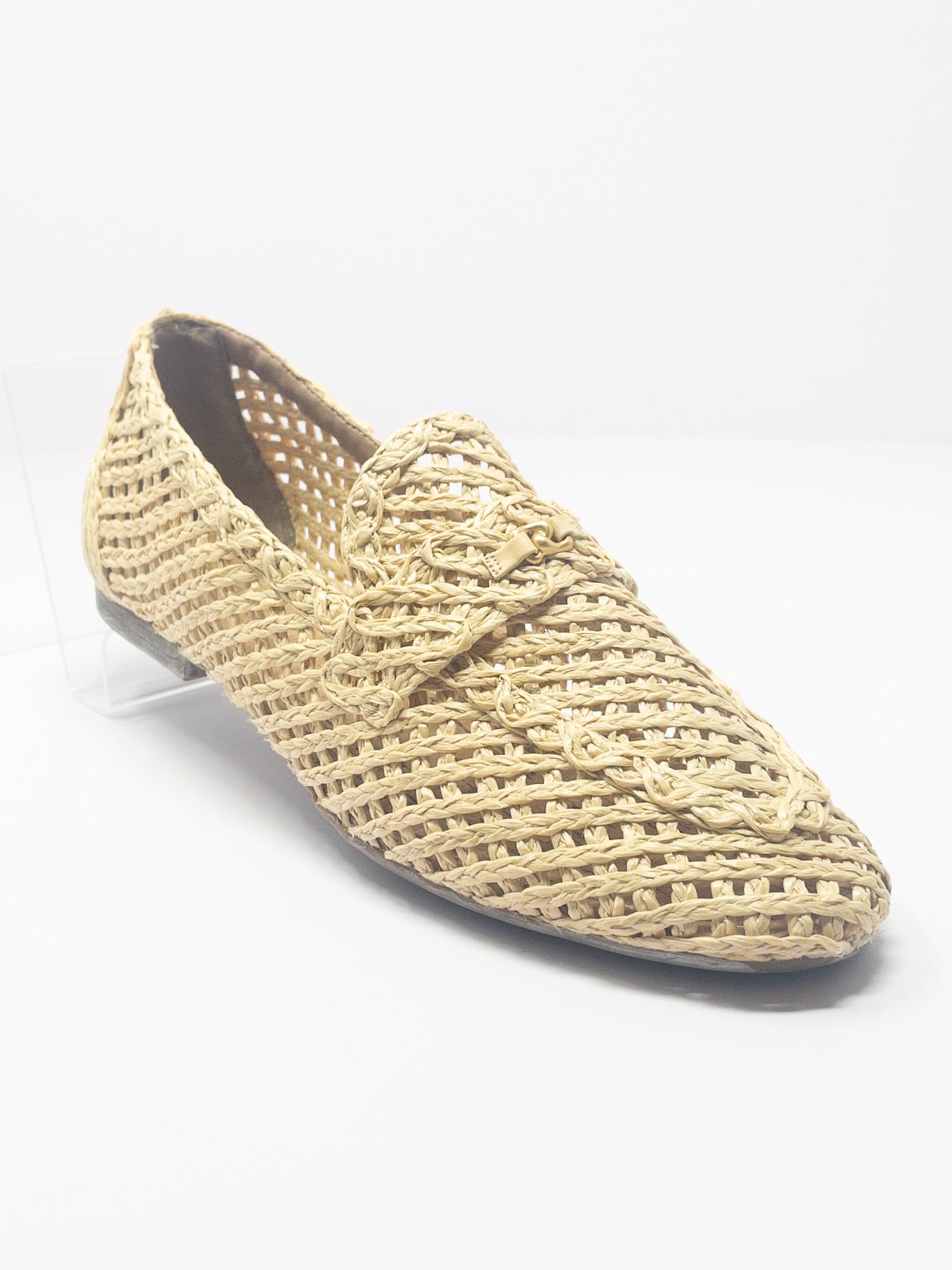 Aerosoles Nude Woven Raffia 10 Flats