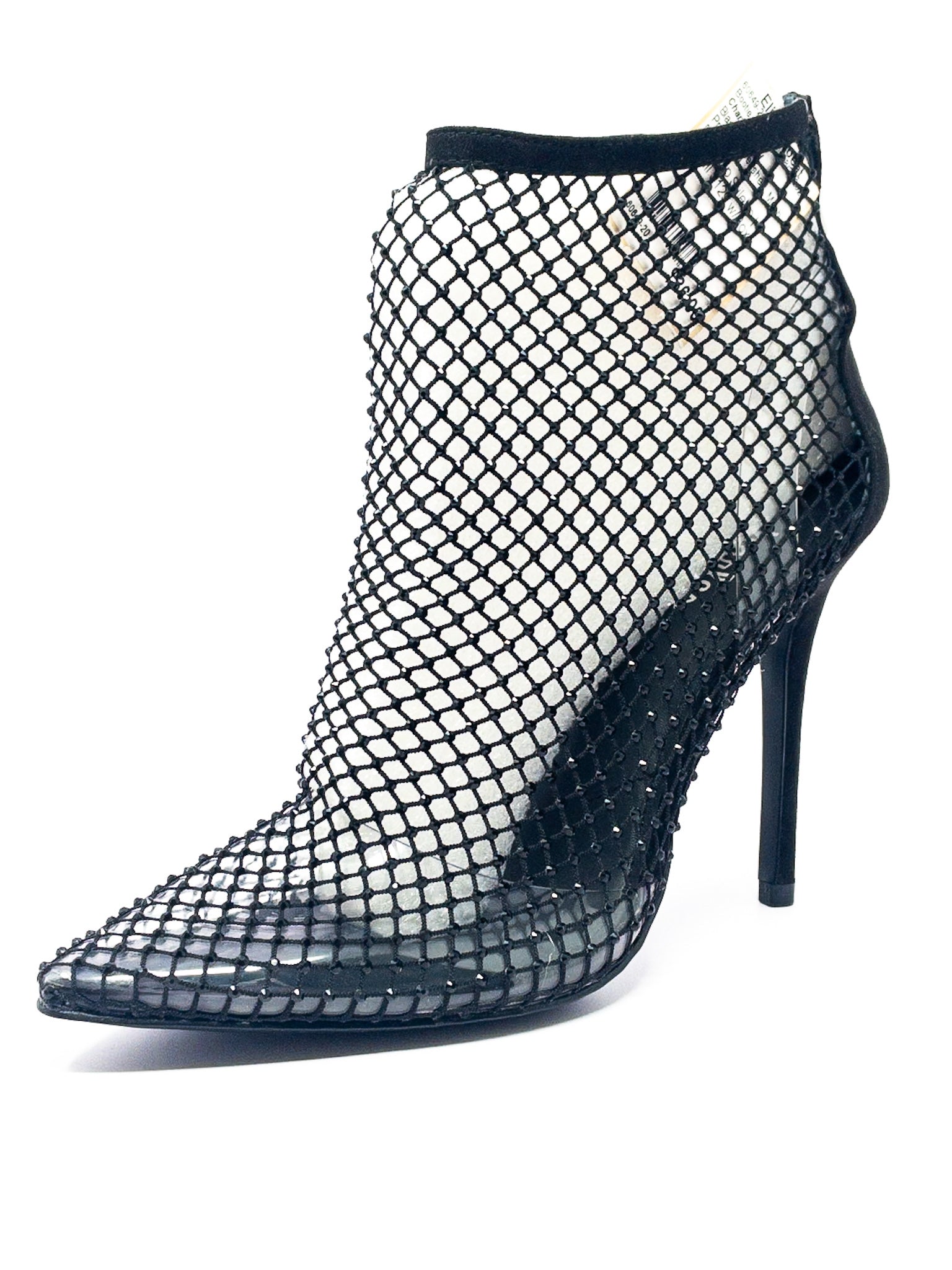 Charles David Black Embellished Mesh 9 Bootie