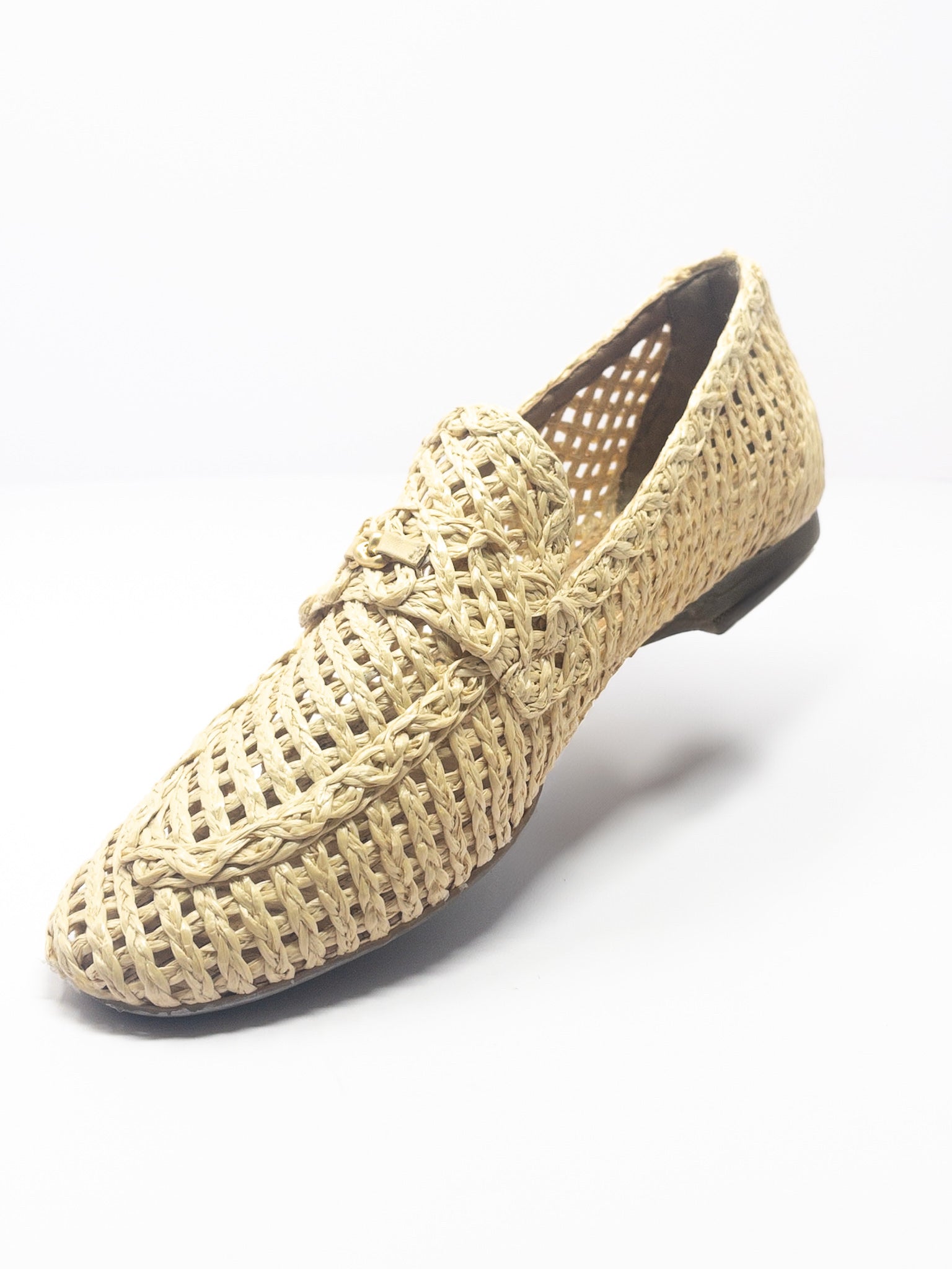 Aerosoles Nude Woven Raffia 10 Flats