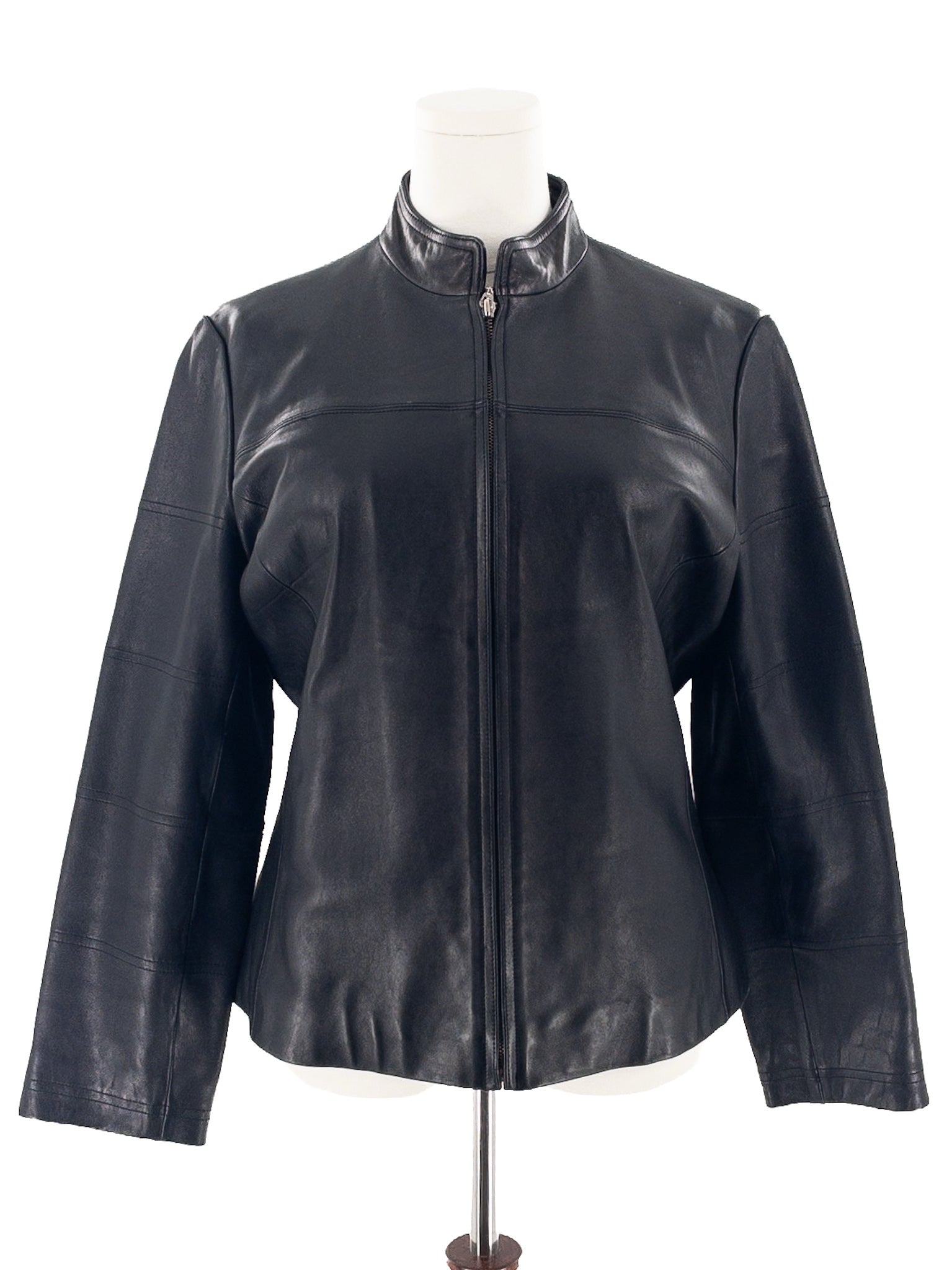 Merona Black Leather Size L Jacket