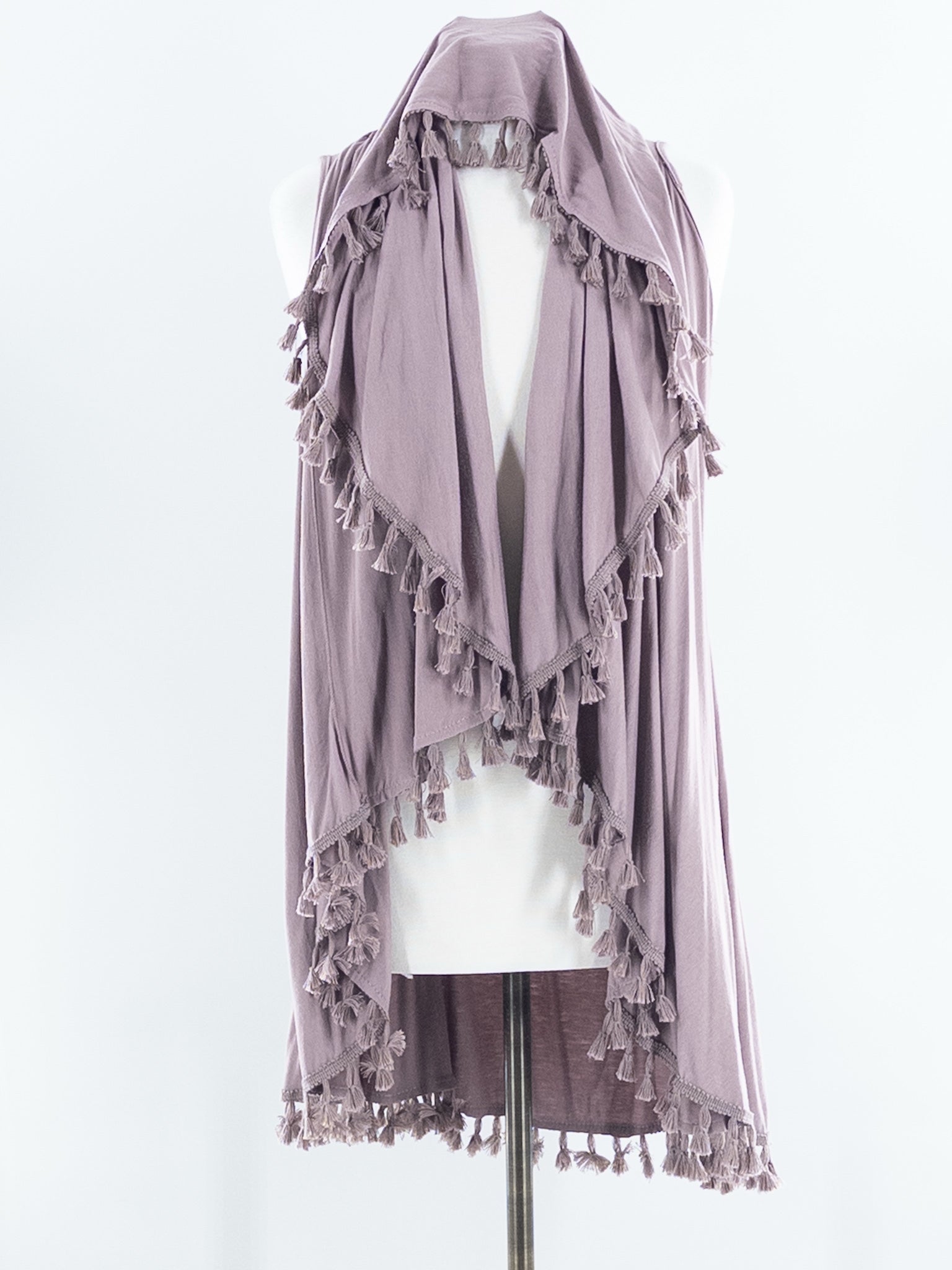 G. Mauve Tassel Size One Size Vest