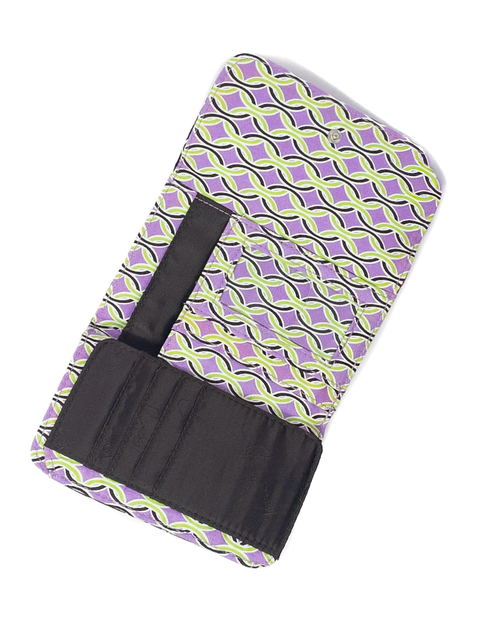 Vera Bradley Brown Pink Quilt Fabric Wallet