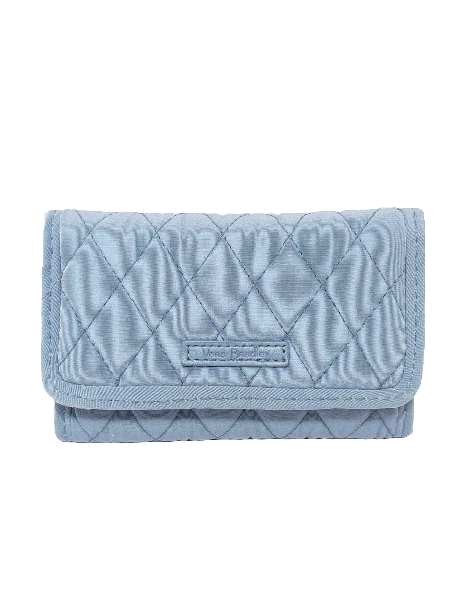 Vera Bradley Dusty Blue Quilt Wallet