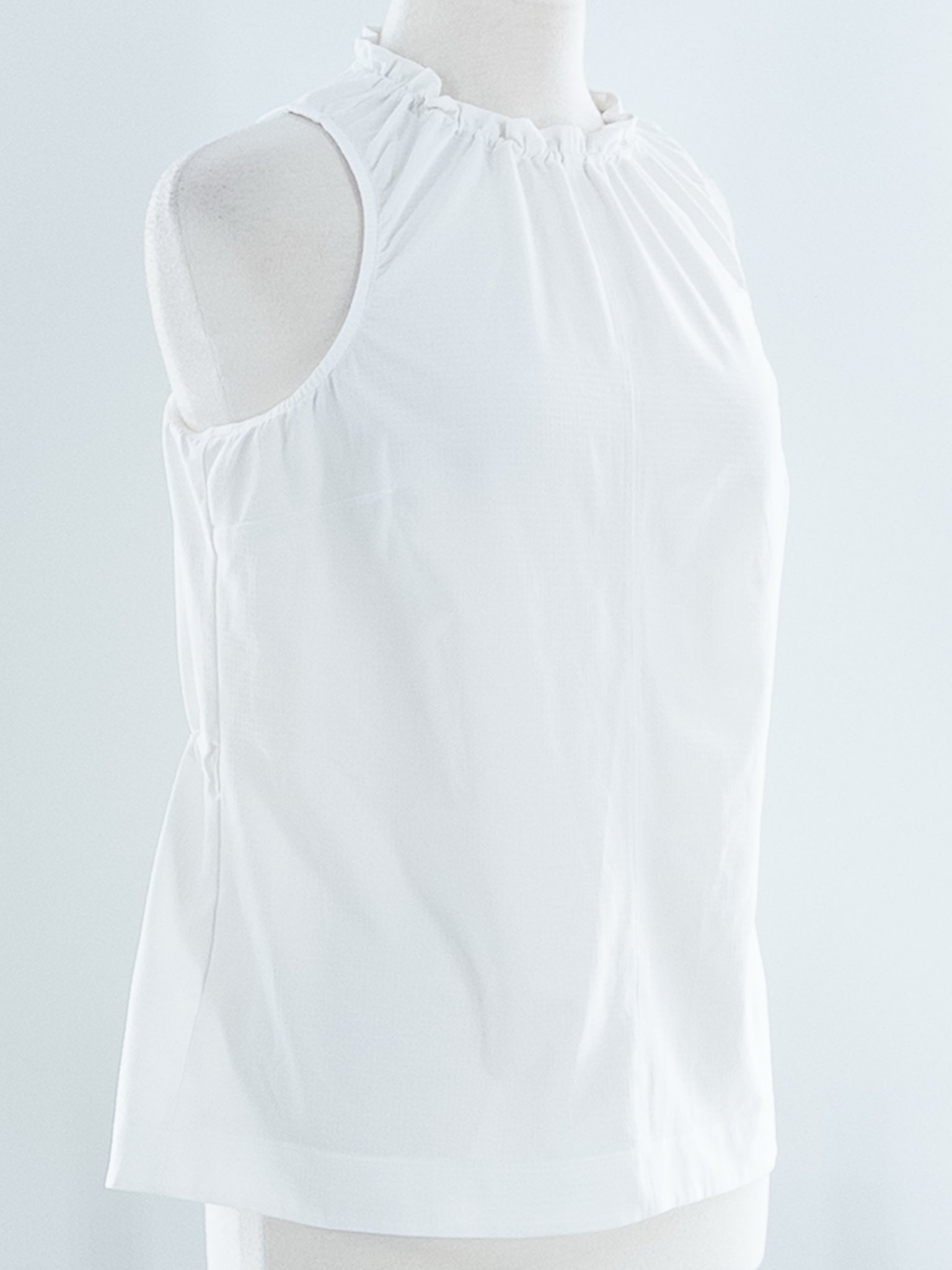 Athleta White Polyester Blend Sleeveless Size S Blouse