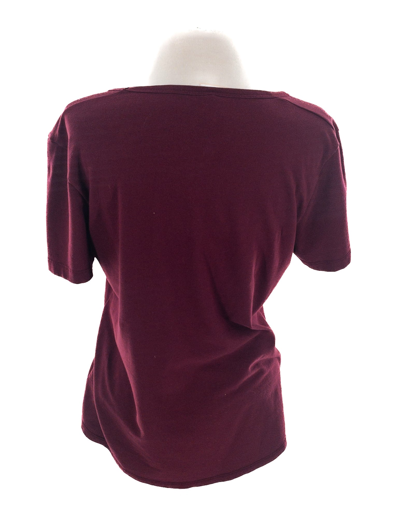 Under Armor Maroon Gold Print Short Sleeve Size M T Shirt