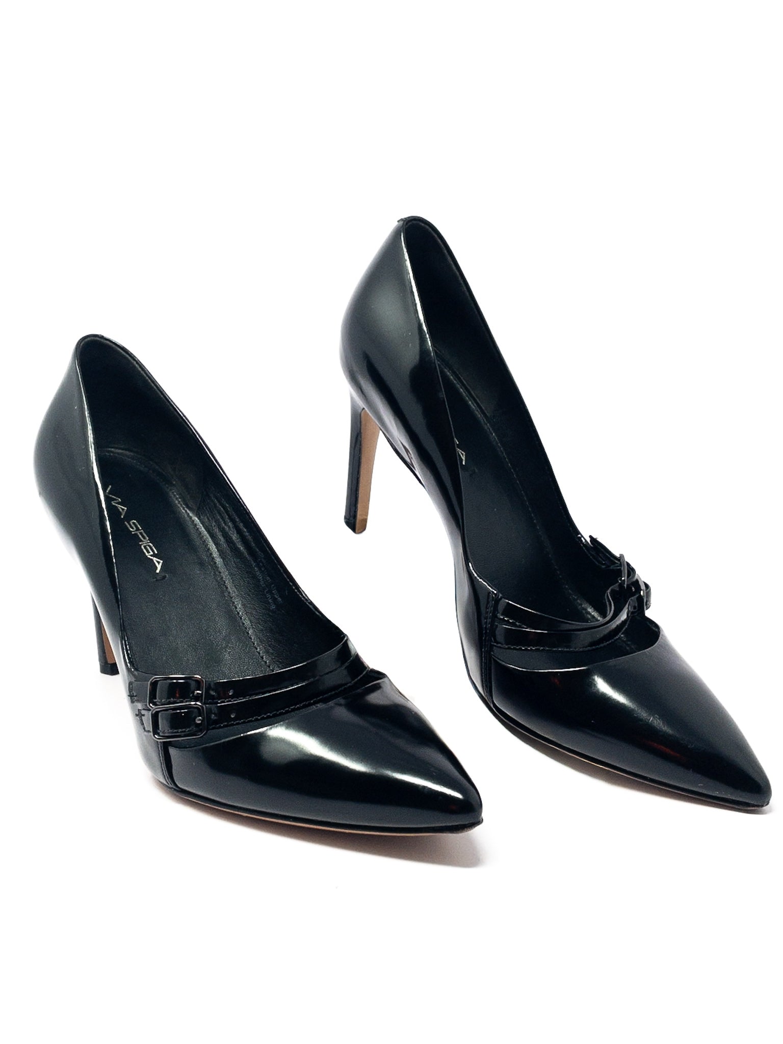 Via Spiga Black Patent Leather 8.5 Pumps
