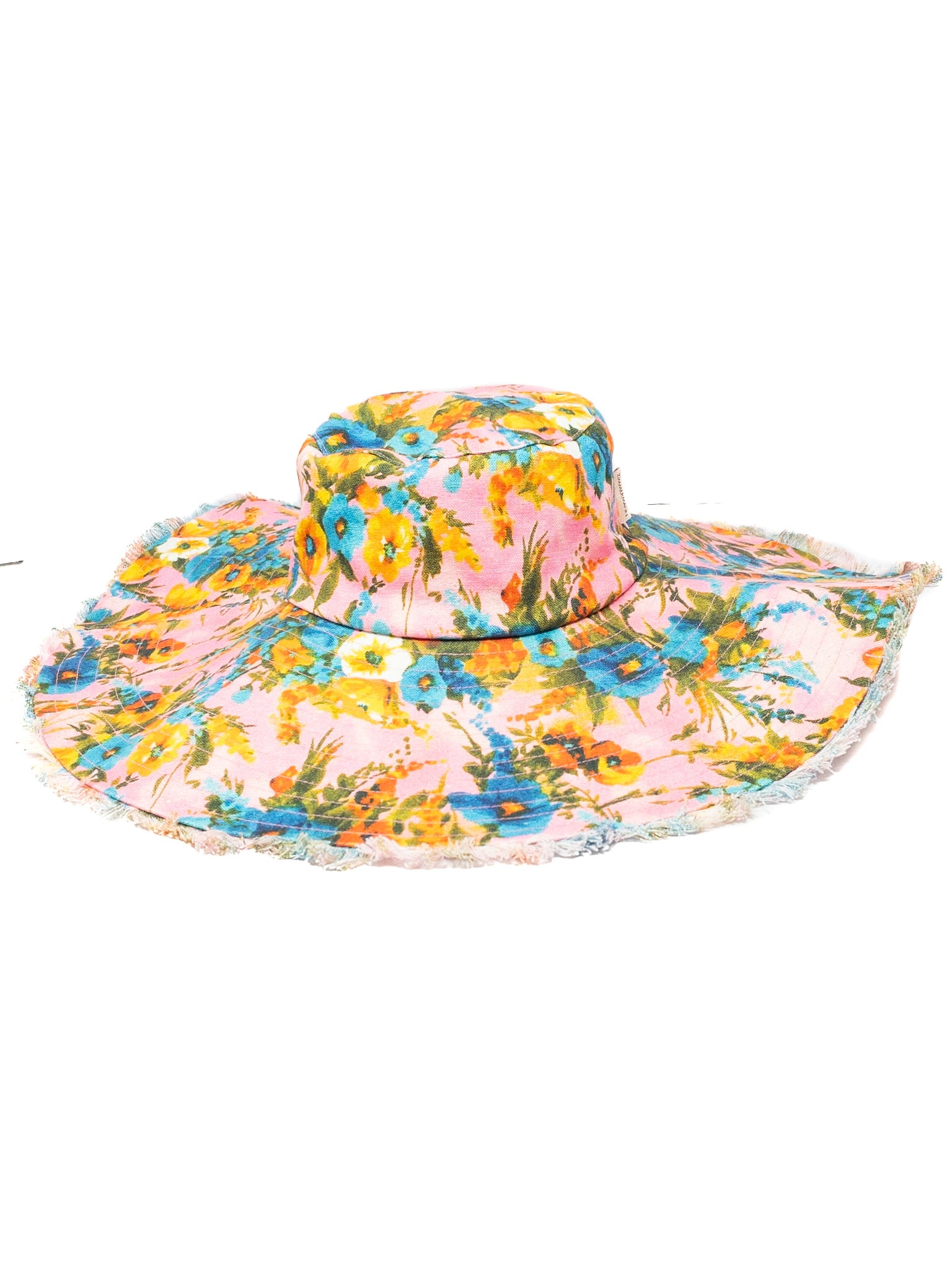 Zimmerman Pink Multi Floral Canvas Hats