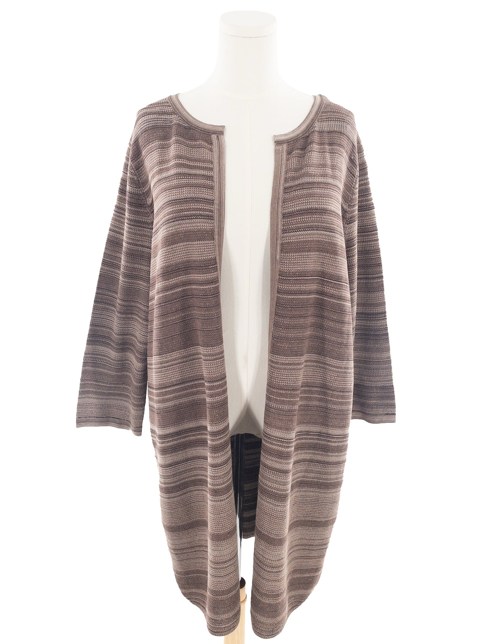 Pendleton Taupe Brown Varigated Silk Blend Size XL Cardigan