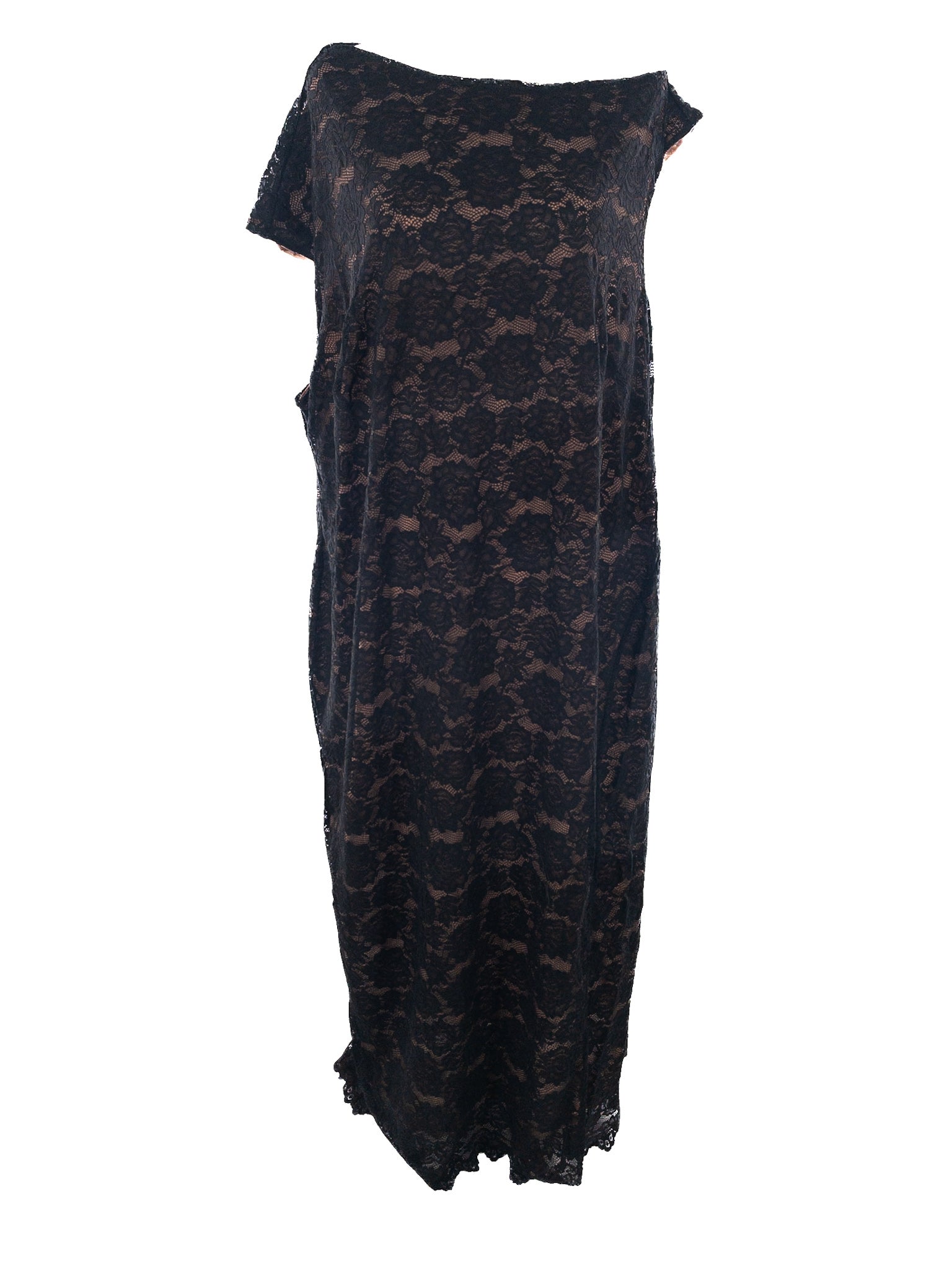 Eloquii Black Lace Polyester Sleeveless Size 4X Dress