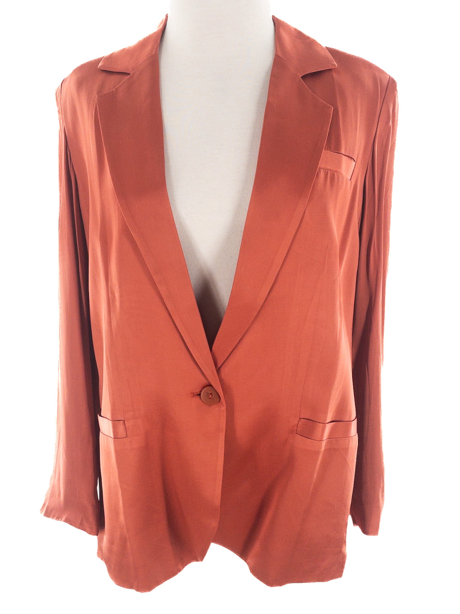 Corey Lynn Calter Pumpkin Viscose Blend Size XS Blazer