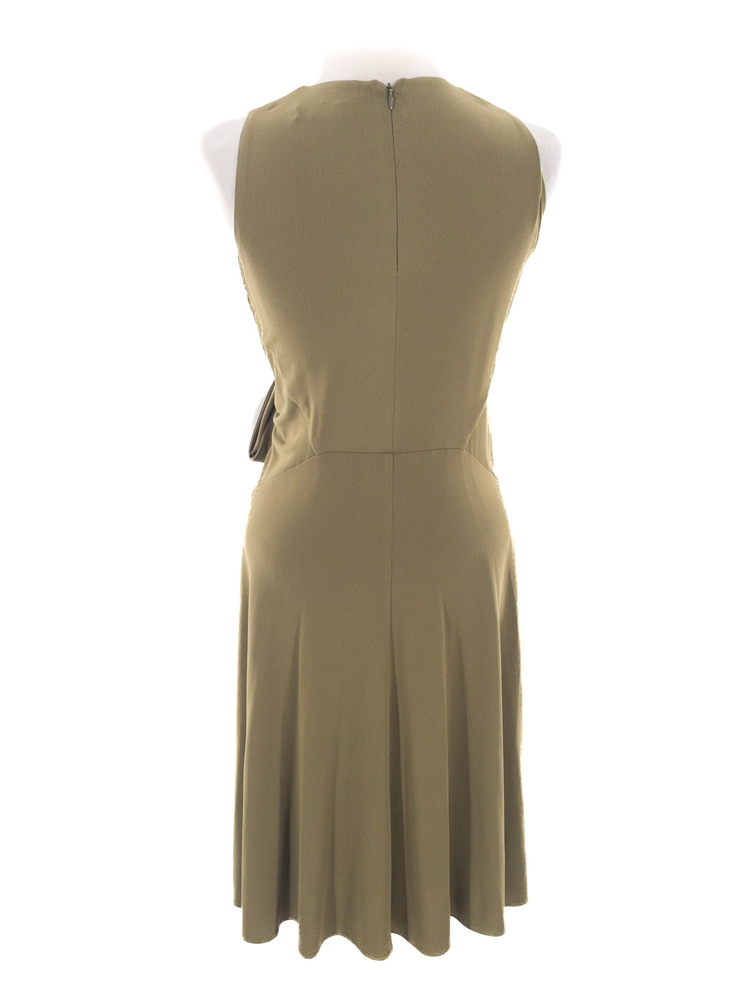 MM Lafleur Olive Acetate Blend Sleeveless Size S Dress
