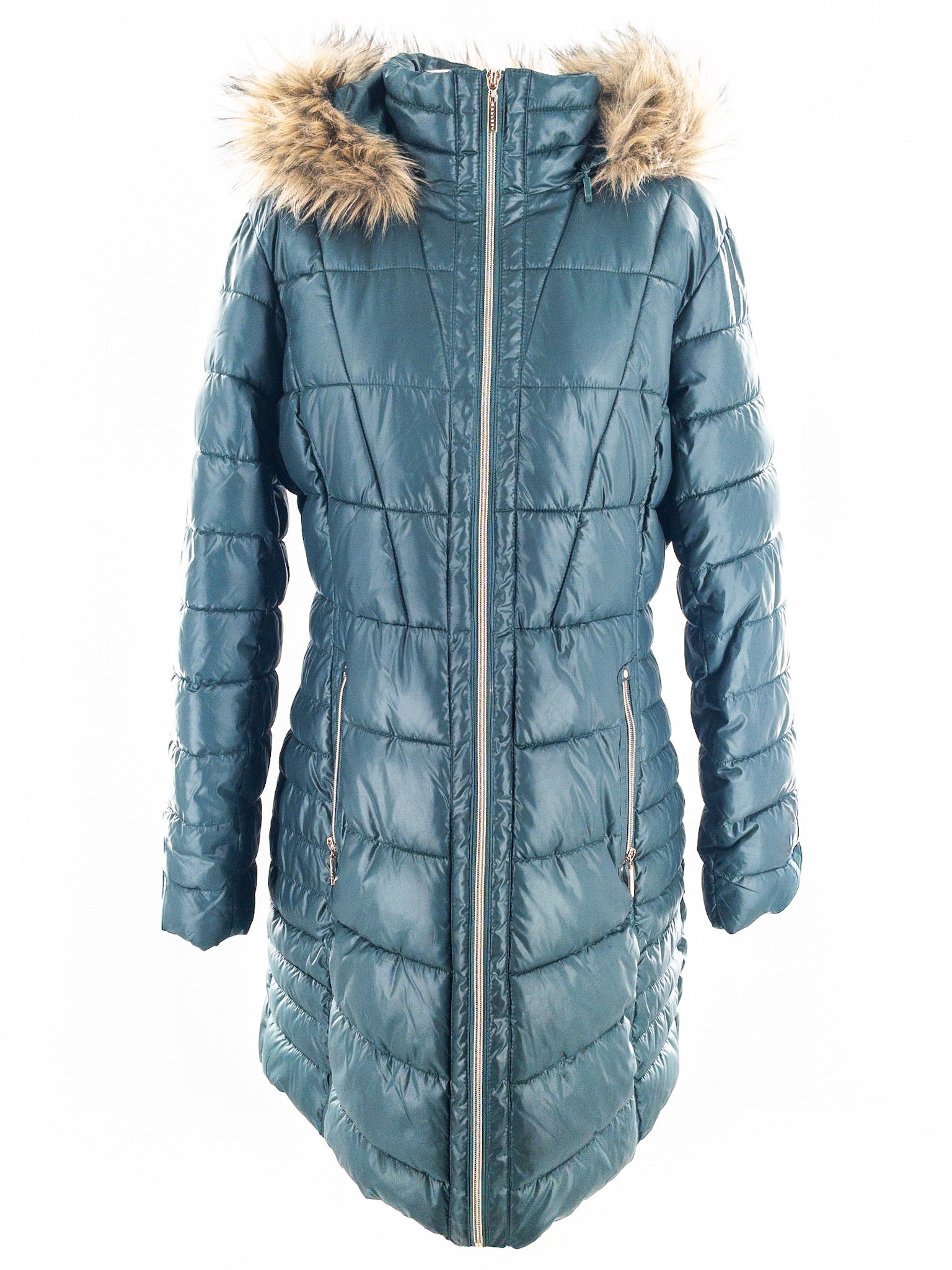 Gallery Emerald Quilt Polyester Size L Coat