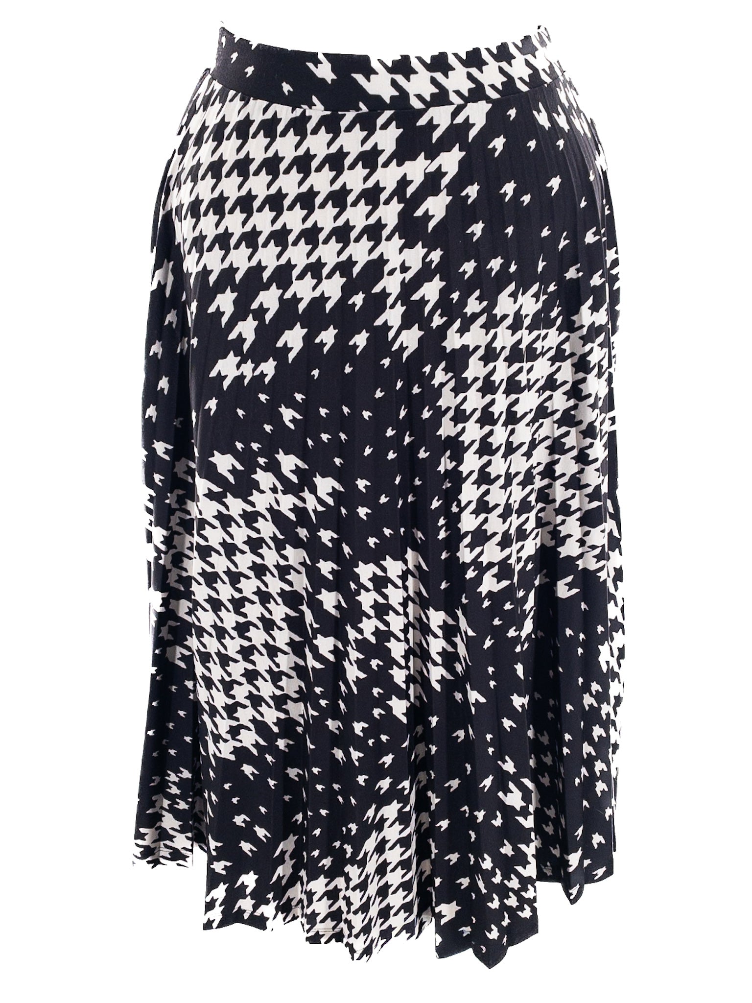 M&S Collection Black White Print Polyester Blend Size S Skirt