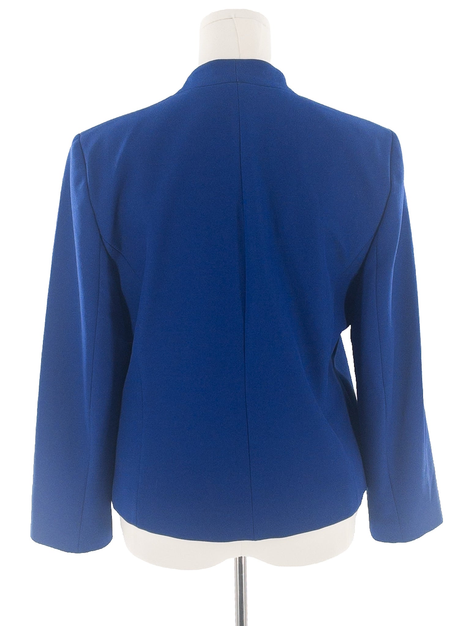 Ann Taylor Cobalt Open Front Polyester Blend Size 12 Blazer