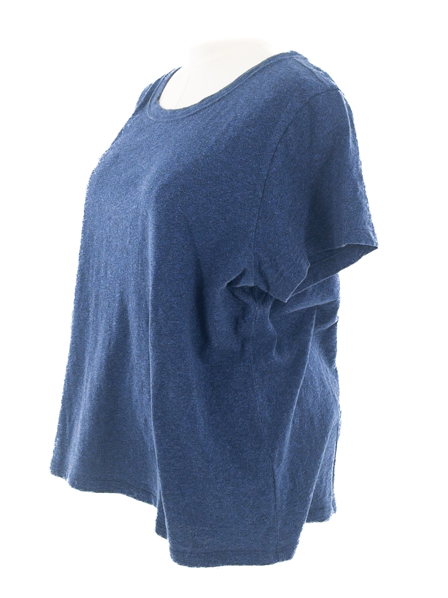J Crew Navy Heather Cotton Short Sleeve Size XXL T Shirt
