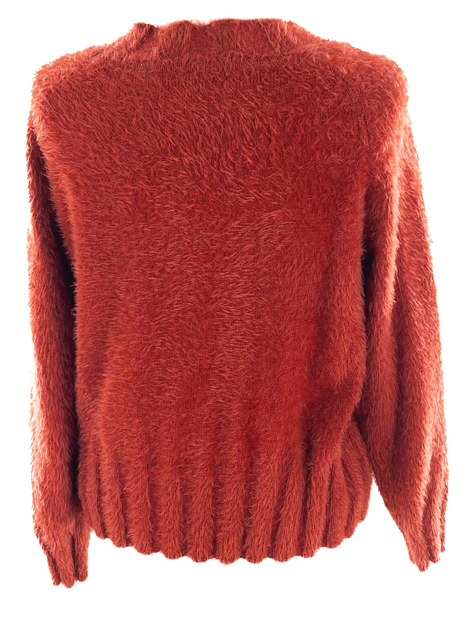 Knot Sisters Brick Eyelash Polyester Blend Size S Sweaters