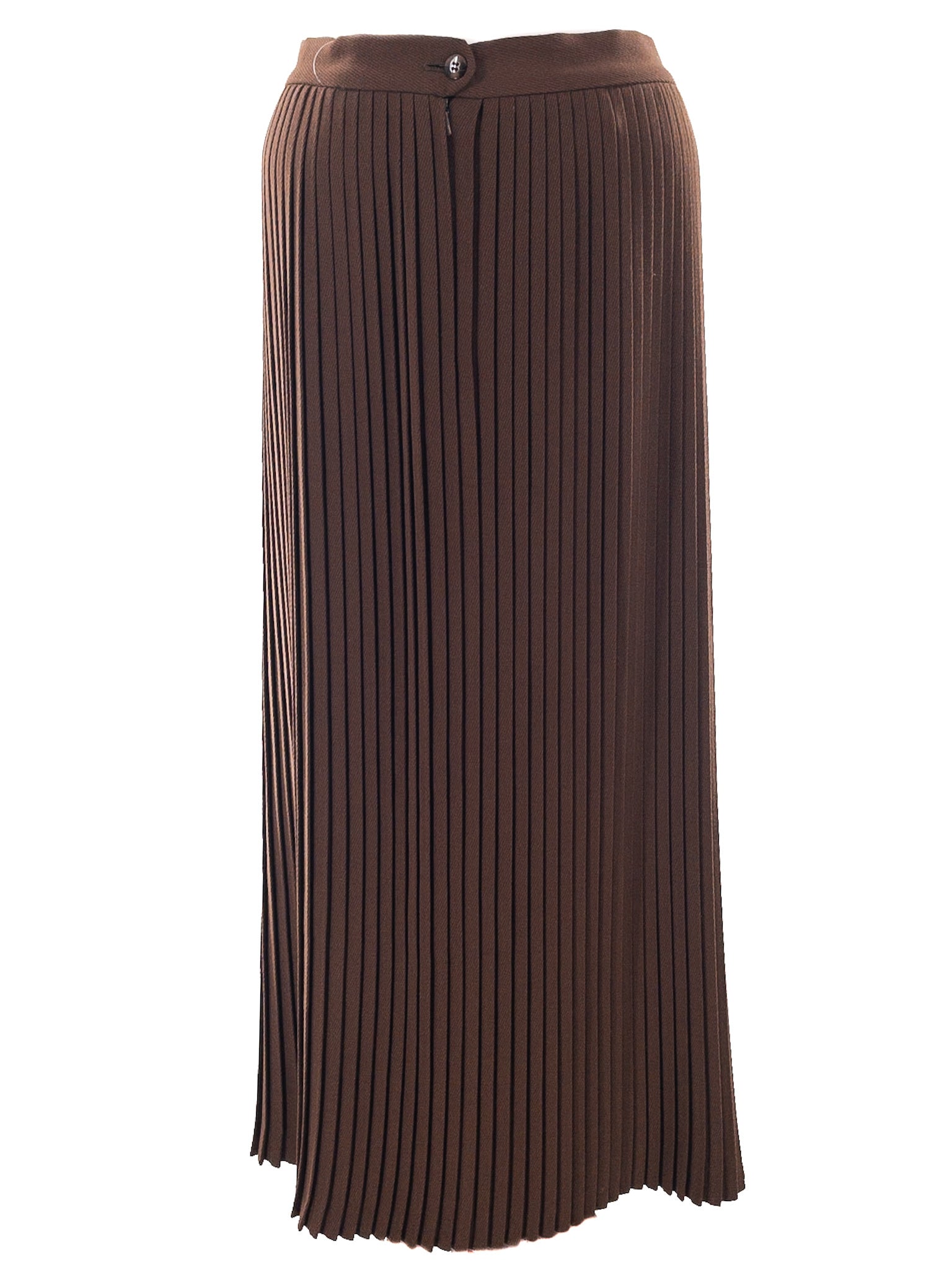 Joseph Abboud Brown Pleat Wool Size 10 Skirt
