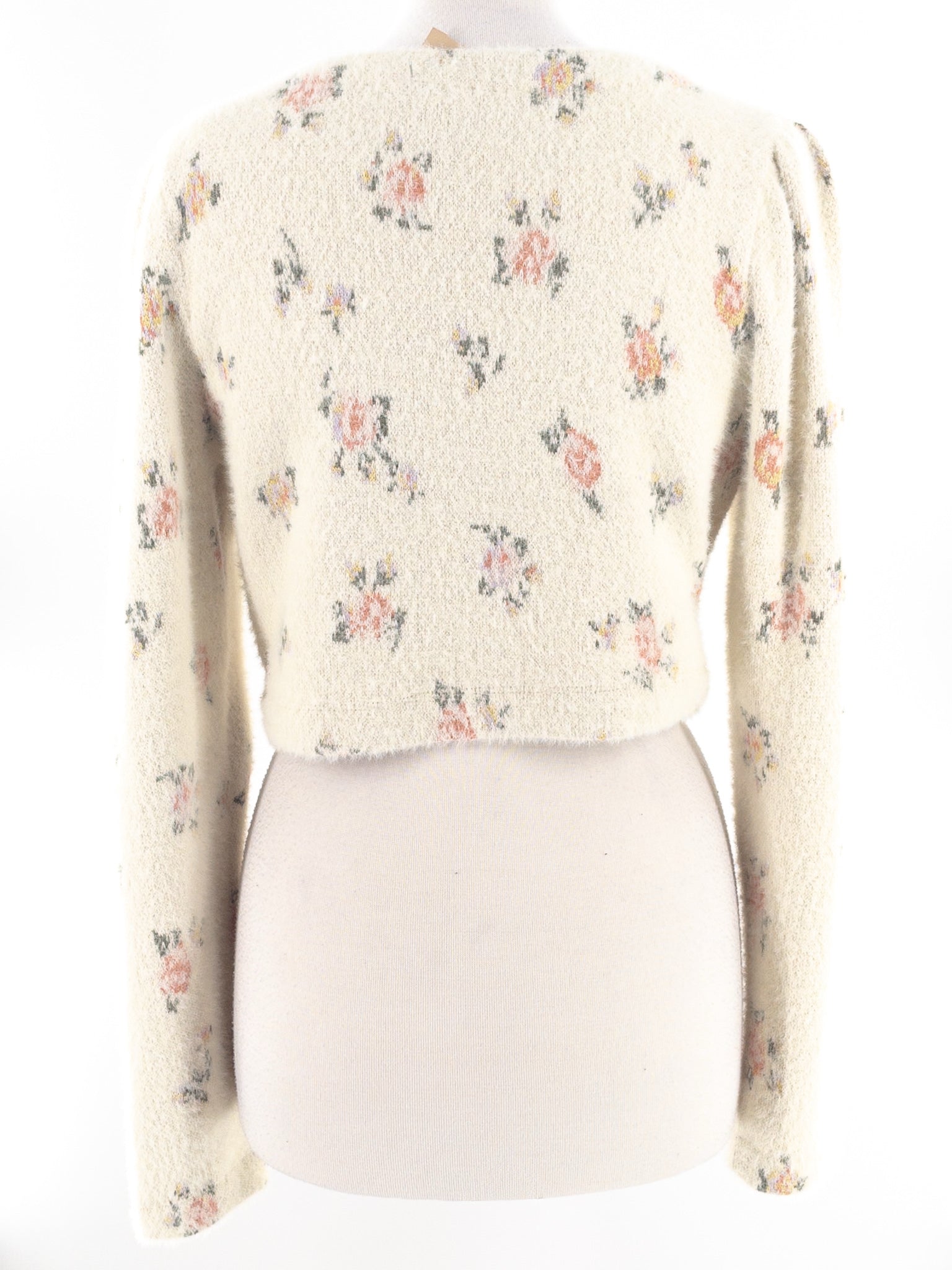 Daily Practice Cream Multi Floral Polyamide Size S Cardigan