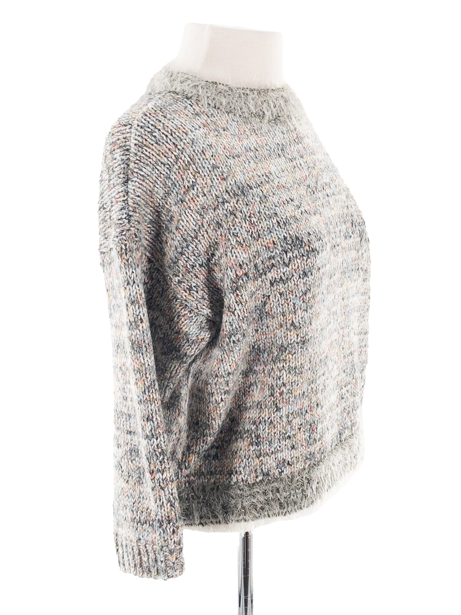 Lou & Gray Pastel Multi Marled Cotton Blend Size XS Sweaters