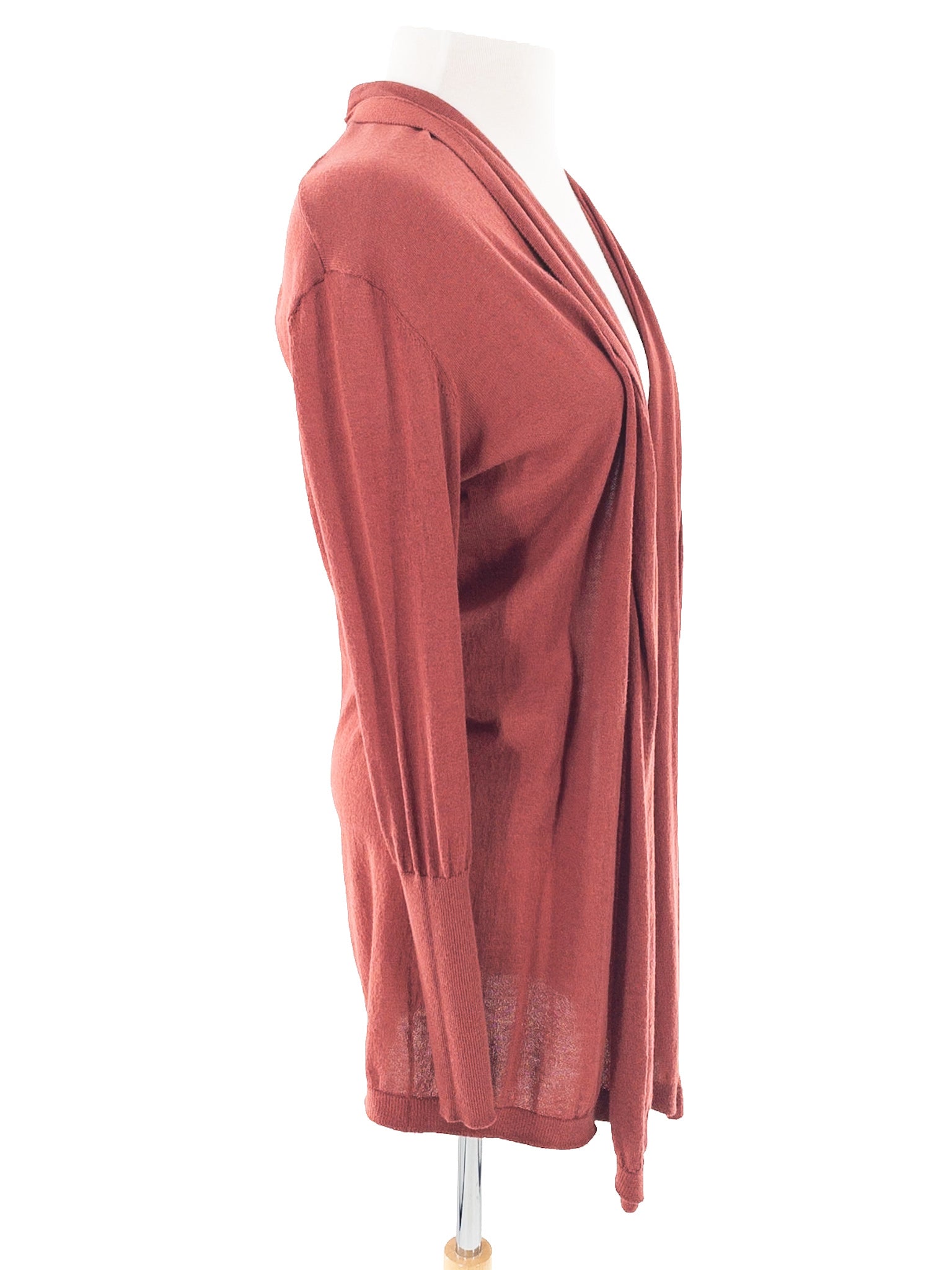 Peyton Jensen Brick Open Front Viscose Blend Size XS Cardigan
