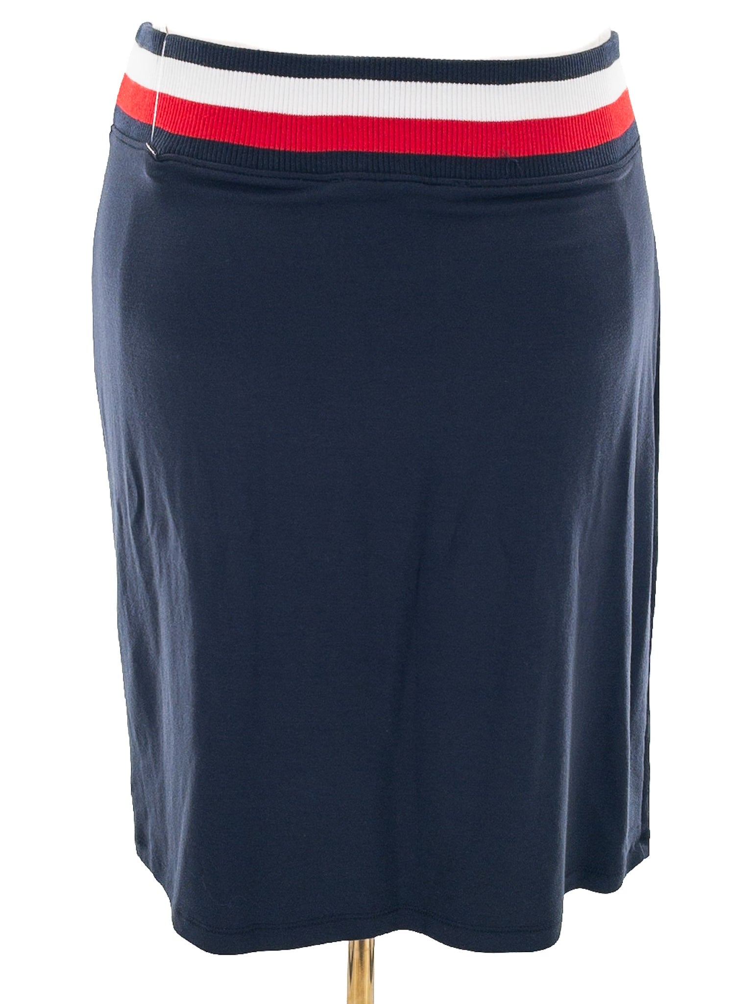 Tommy Hilfiger Navy Red Viscose Blend Size M Skirt