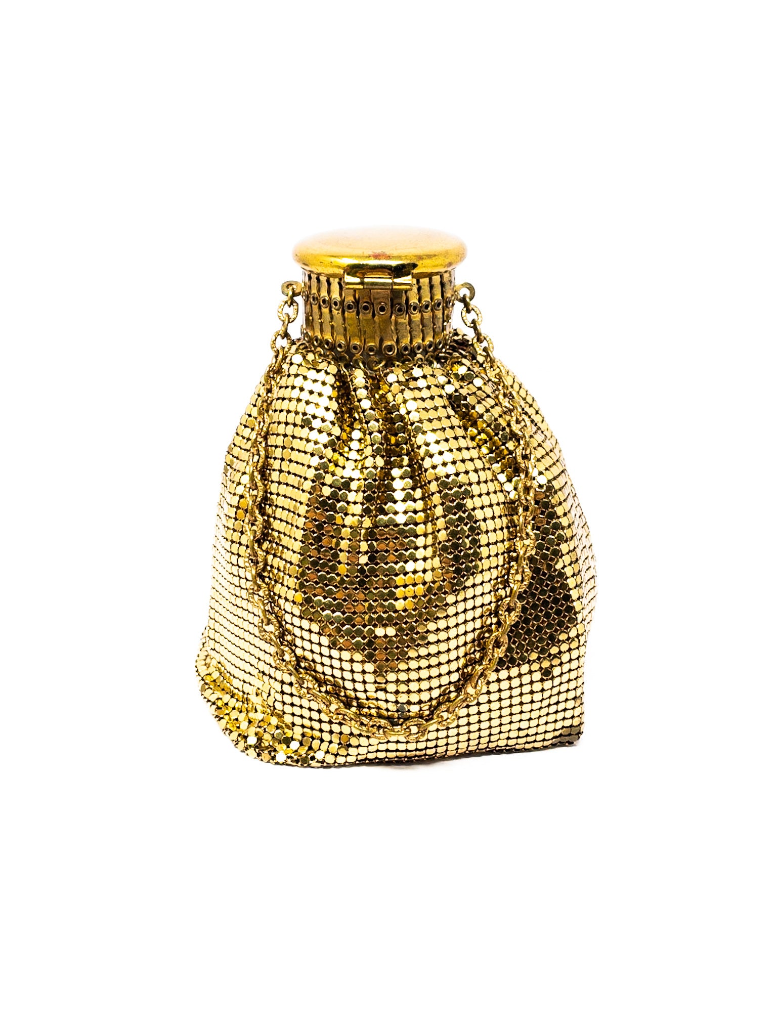 Whiting & Davis Gold Mesh Metallic Purse