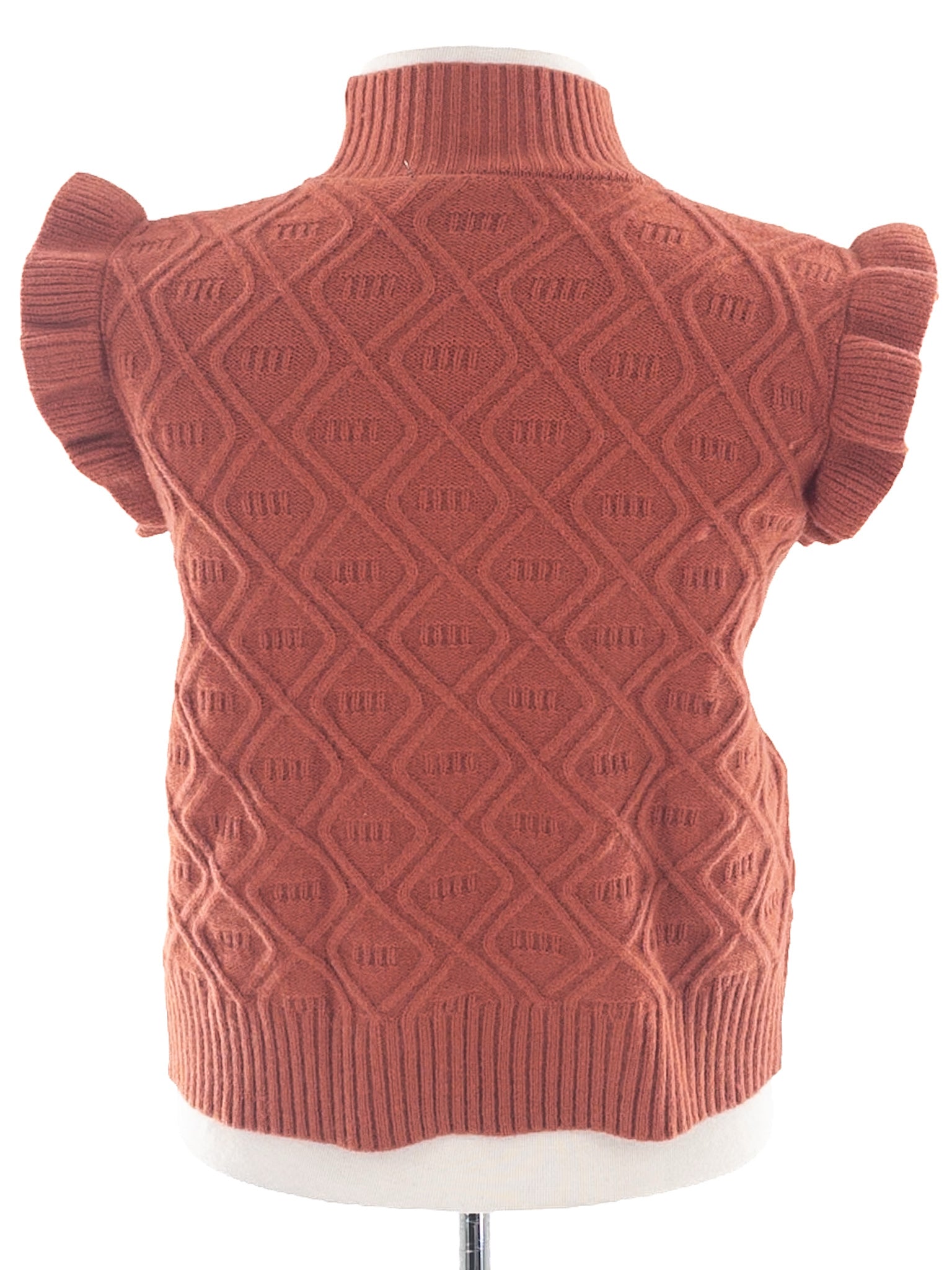 Pumpkin Mock Neck Acrylic Size S Sweaters