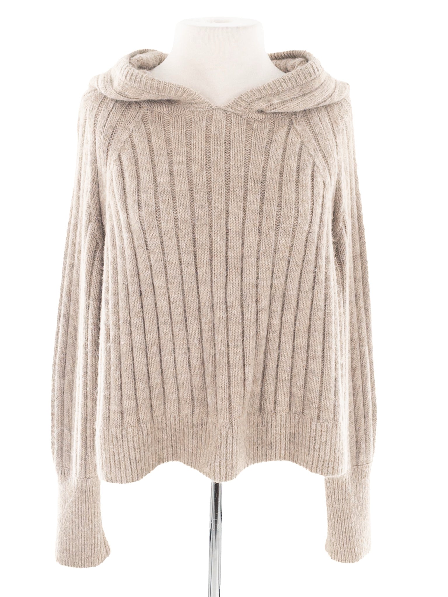 Eleven Six Oatmeal Ribbed Alpaca Blend Size XS/S Sweaters