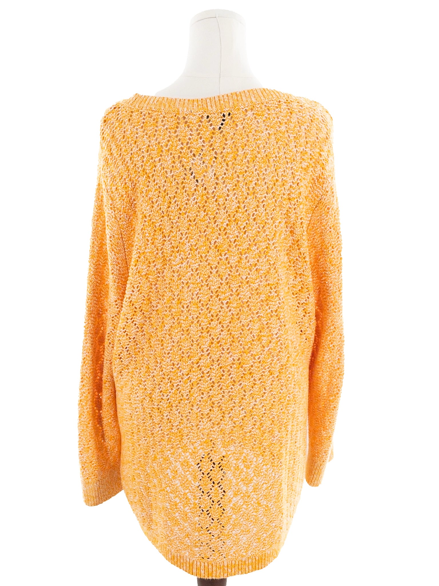 Talbots Melon Tan Crochet Cotton Blend Size 2X Sweaters
