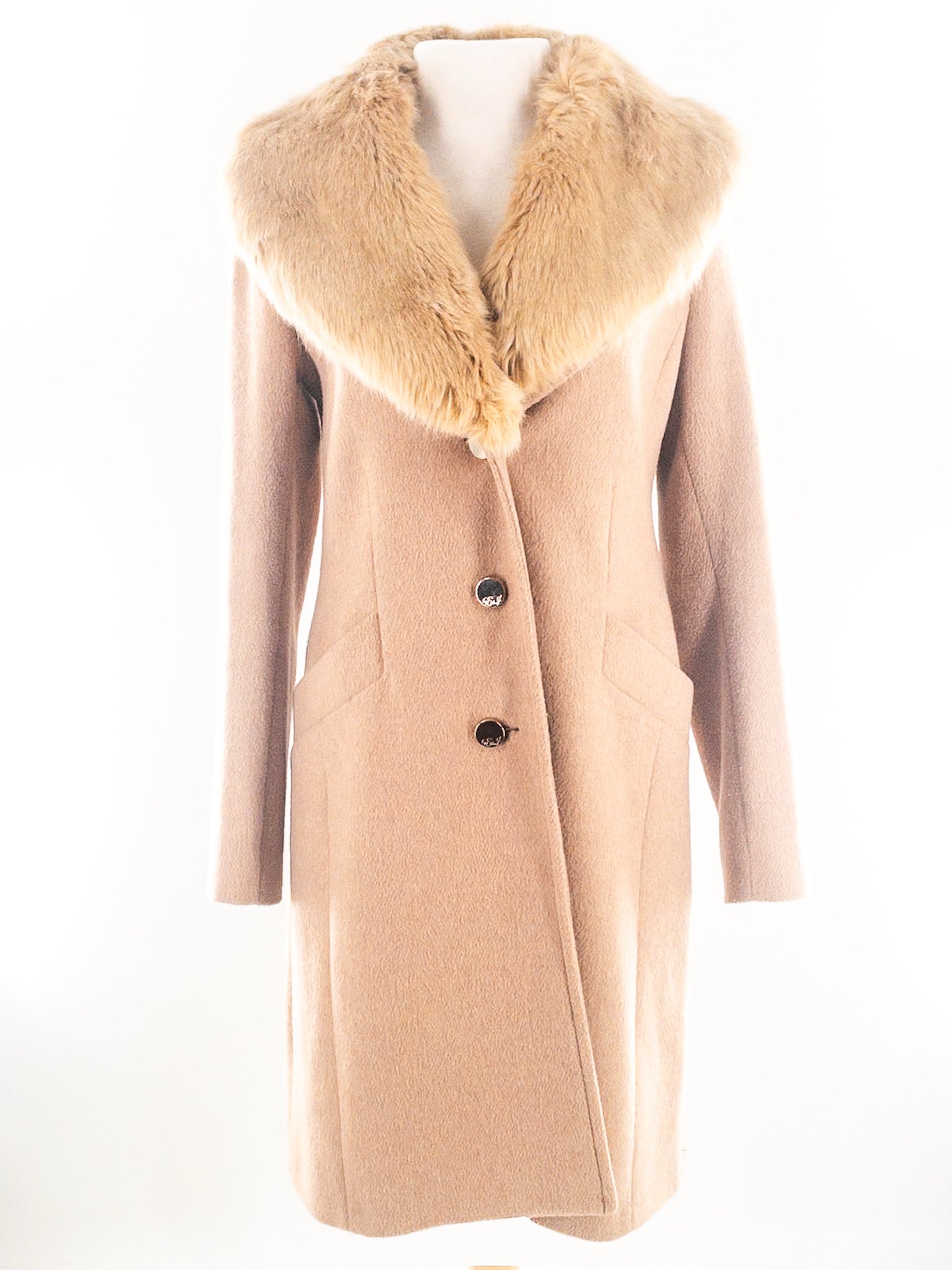 Eliza J Camel Wool Blend Size 6 Coat