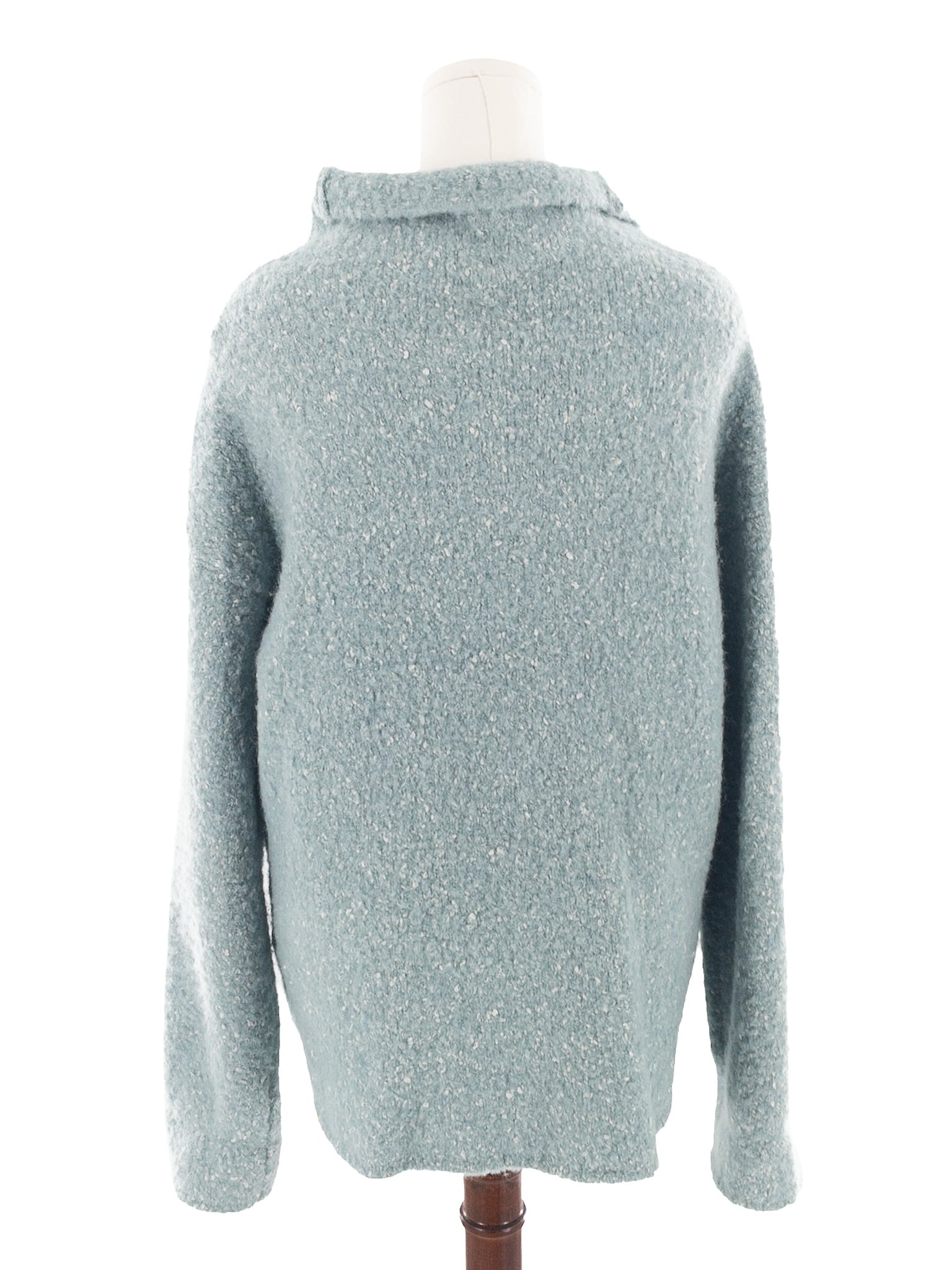 Eileen Fisher Robins Egg Fleck Wool Size L Cardigan