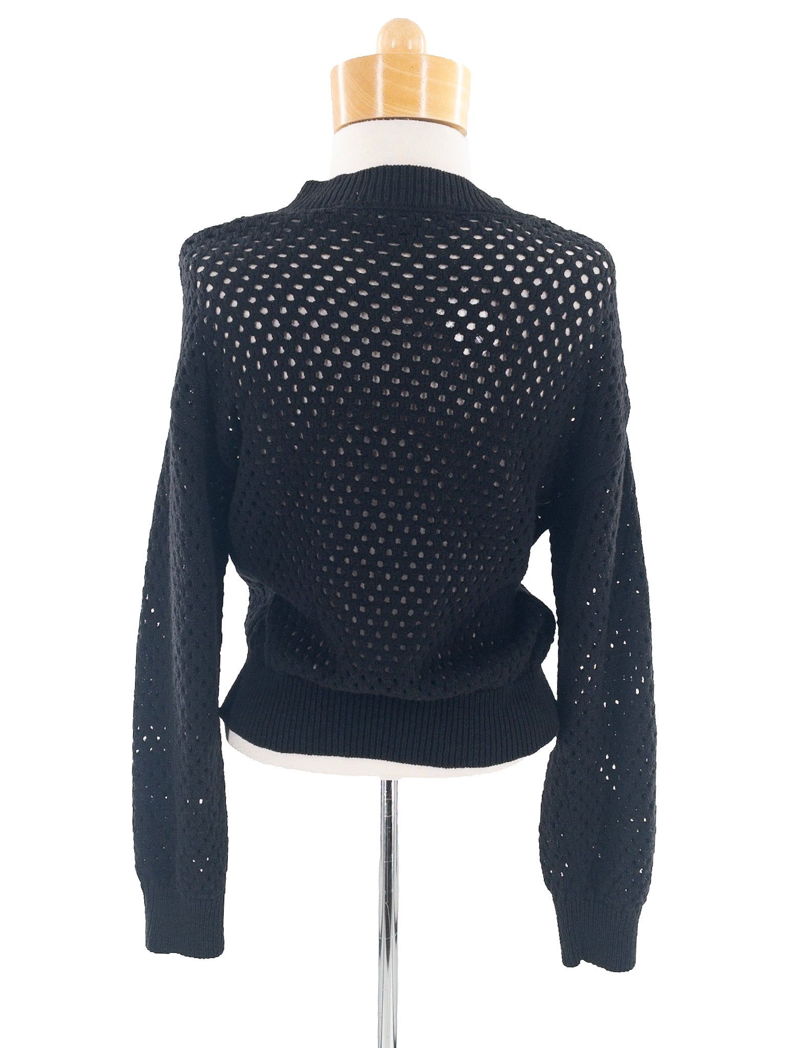 Santuary Black Woven Cotton Size XS Cardigan
