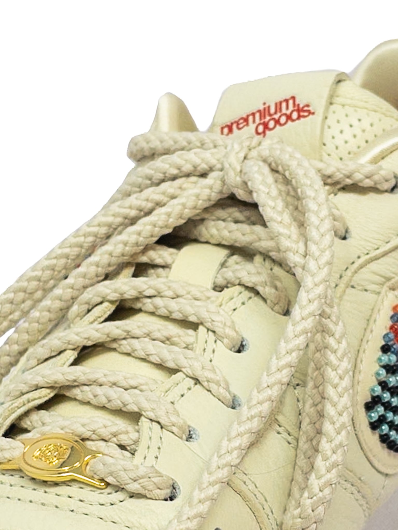 Nike Cream Beaded Leather 10.5 Sneakers