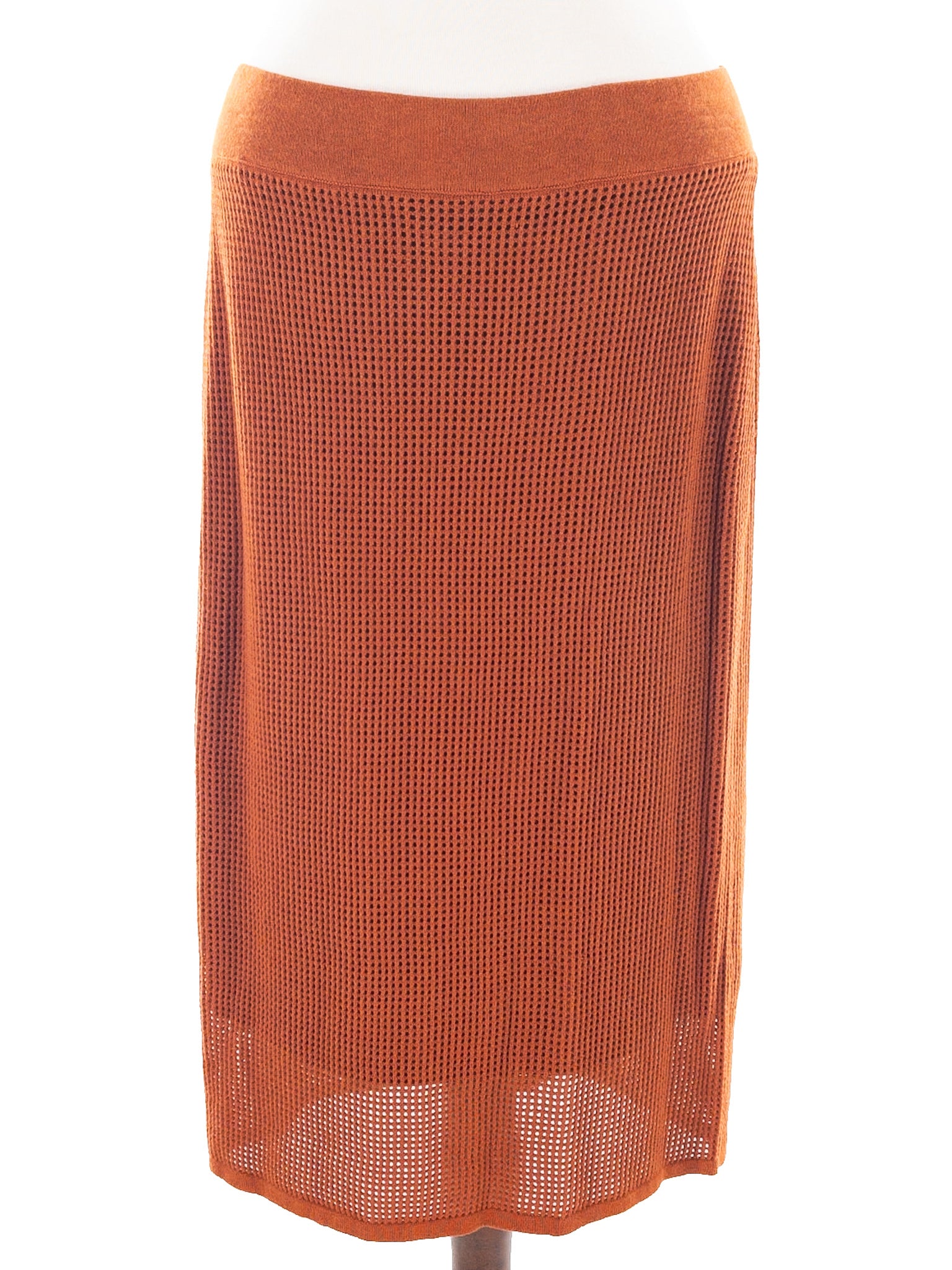 Calvin Klein Cinnamon Mesh Cotton Blend Size S Skirt Suit