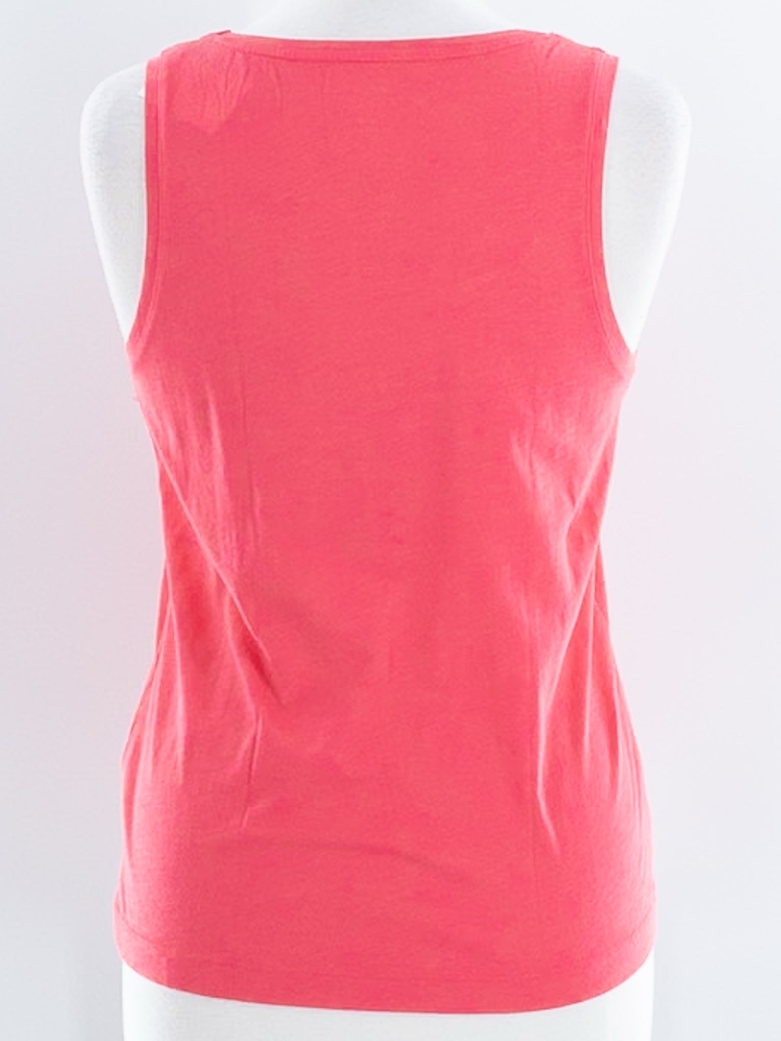 J Crew Coral Scoop Neck Cotton Sleeveless Size S T Shirt