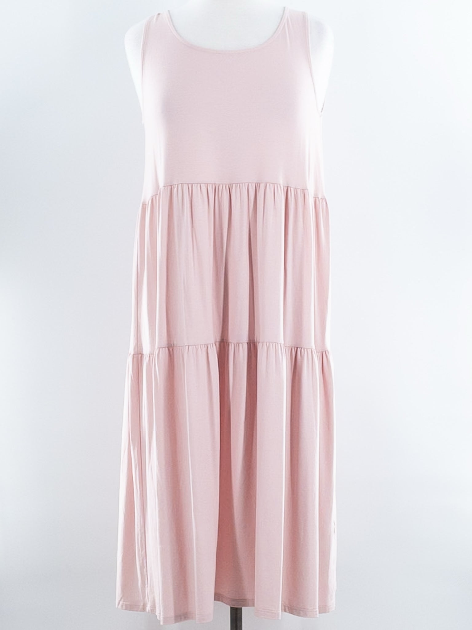 Eileen Fisher Rose Tiers Tencel Sleeveless Size XS Dress