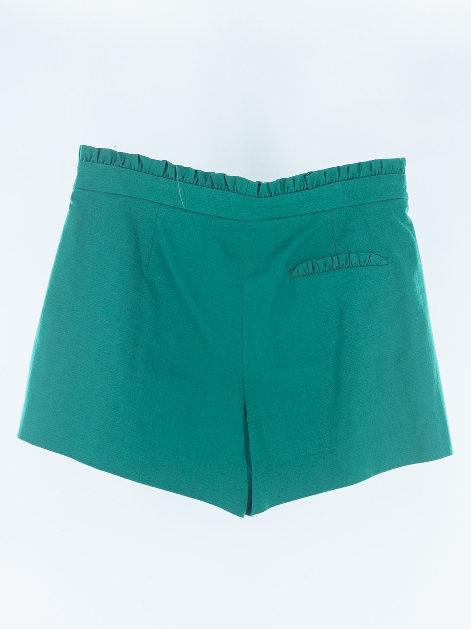 J Crew Green Ruffle Cotton Size 8 Shorts