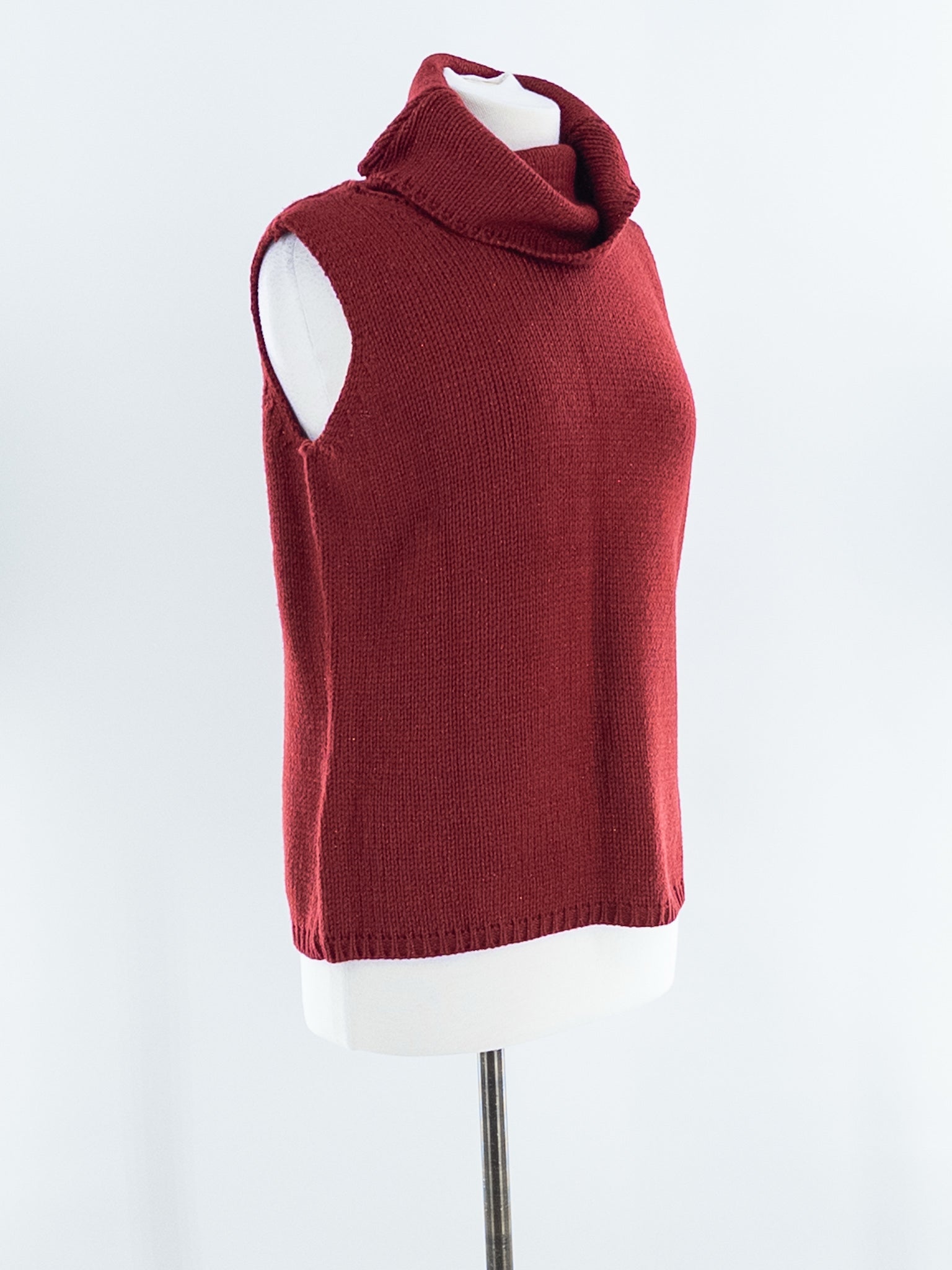 Rosanna Red Cowl Neck Acrylic Blend Size L Sweaters