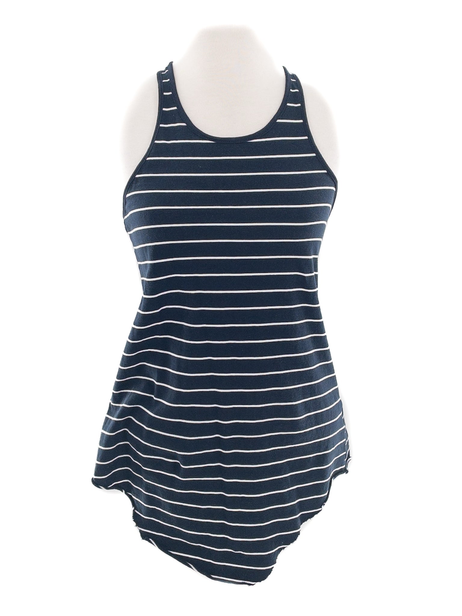 Frank & Eileen White Black Stripe Cotton Size S Tank Top
