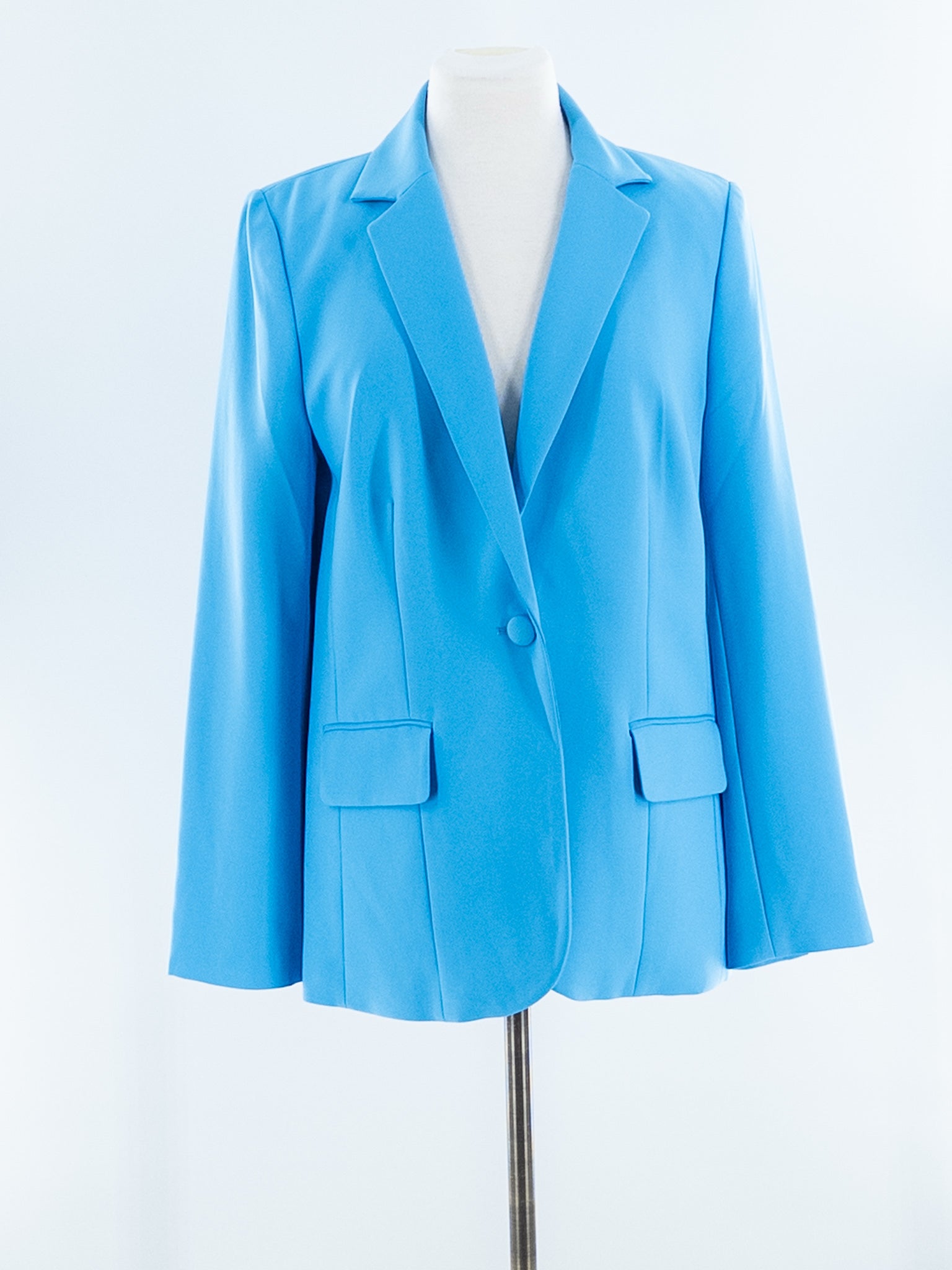 Frame Blue Polyester Blend Size 8 Blazer