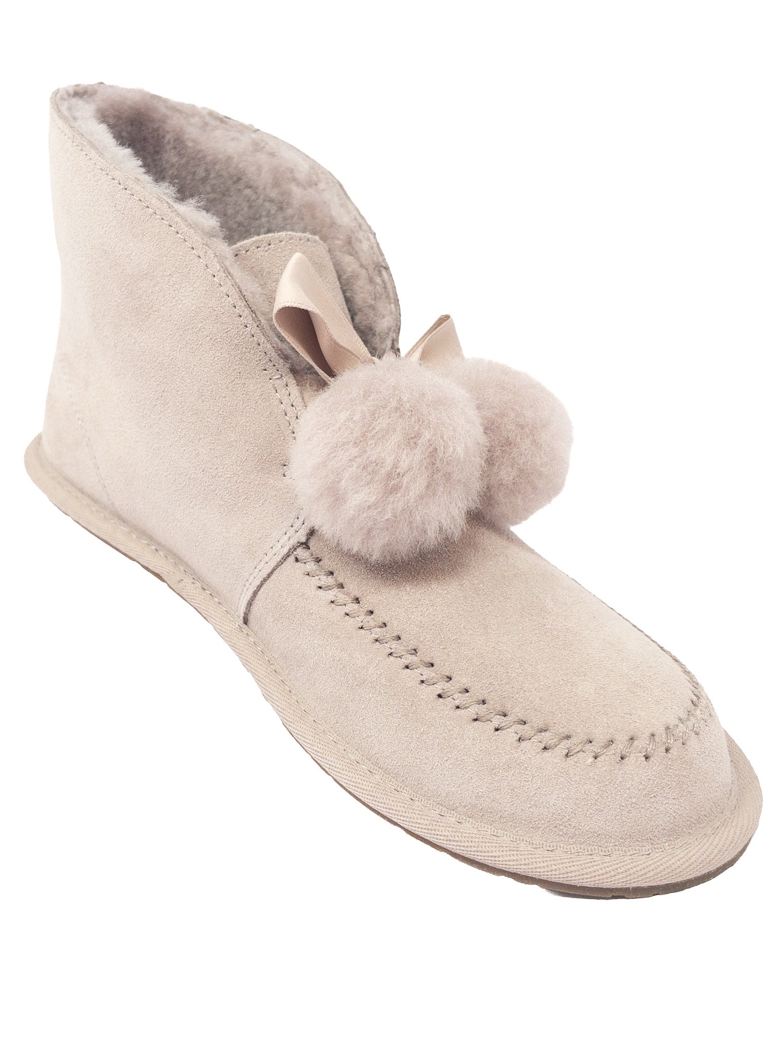 Ugg Lilac Pom Pom Suede 7 Slippers