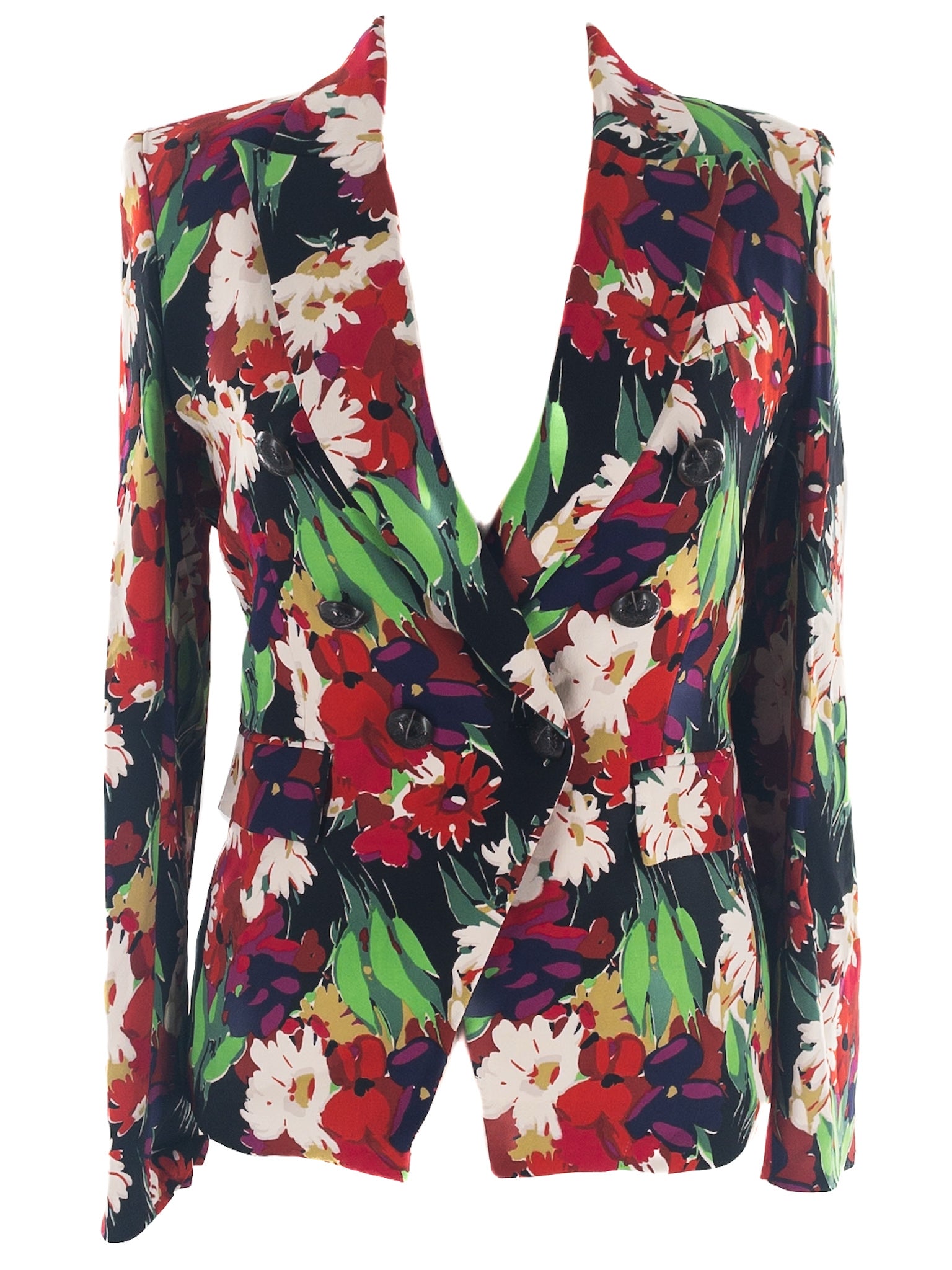 Veronica Beard Multi-Color Floral Viscose Size 8 Blazer