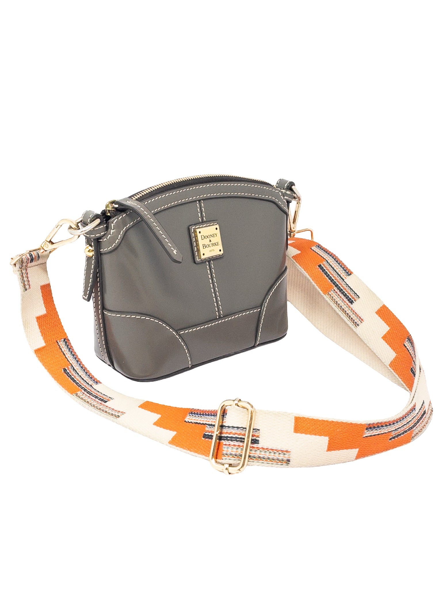 Dooney & Bourke Gray Color Block Leather Purse
