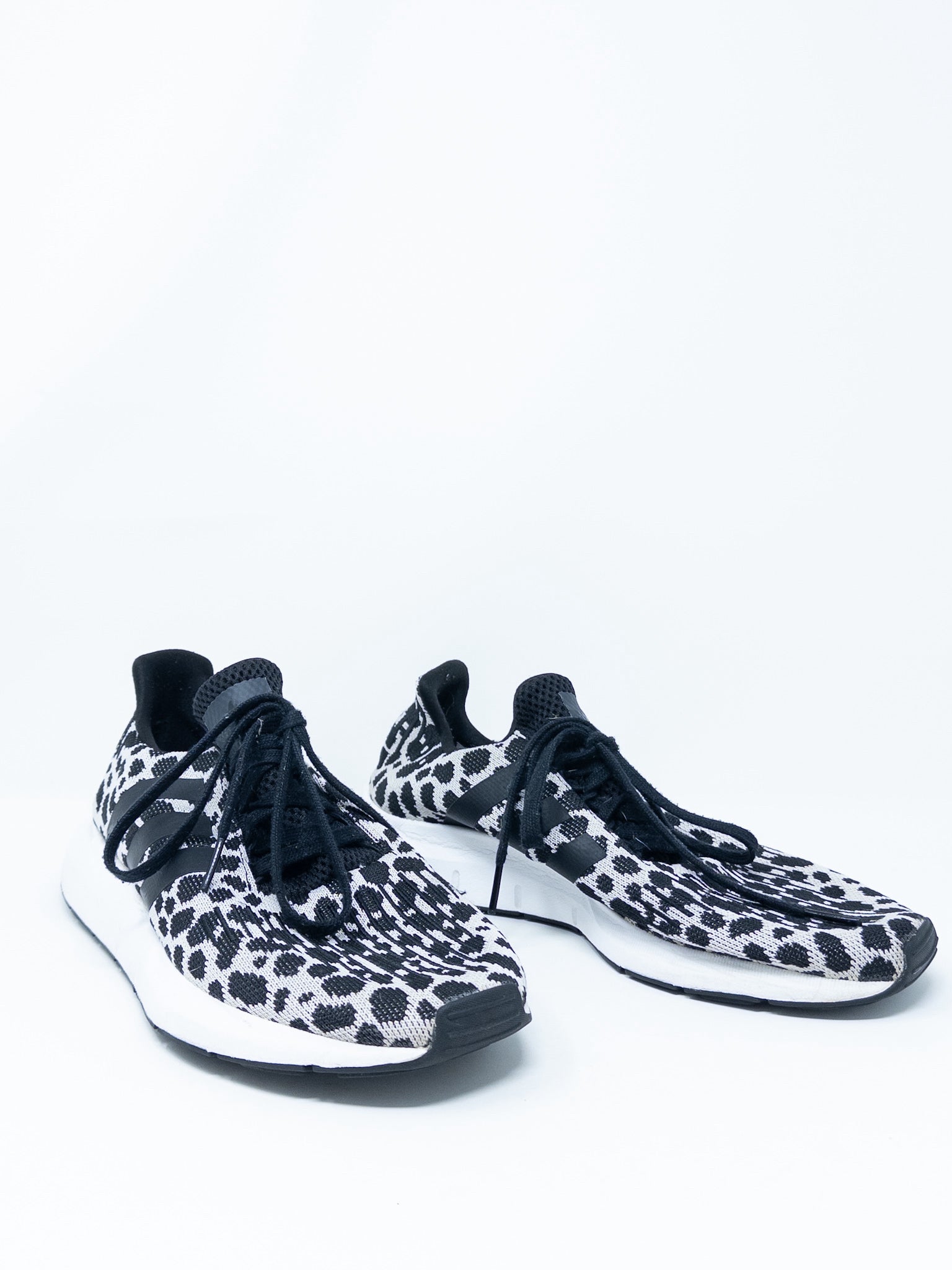 Adidas Black Animal Print Mesh 9.5 Sneakers Elite Repeat St Paul