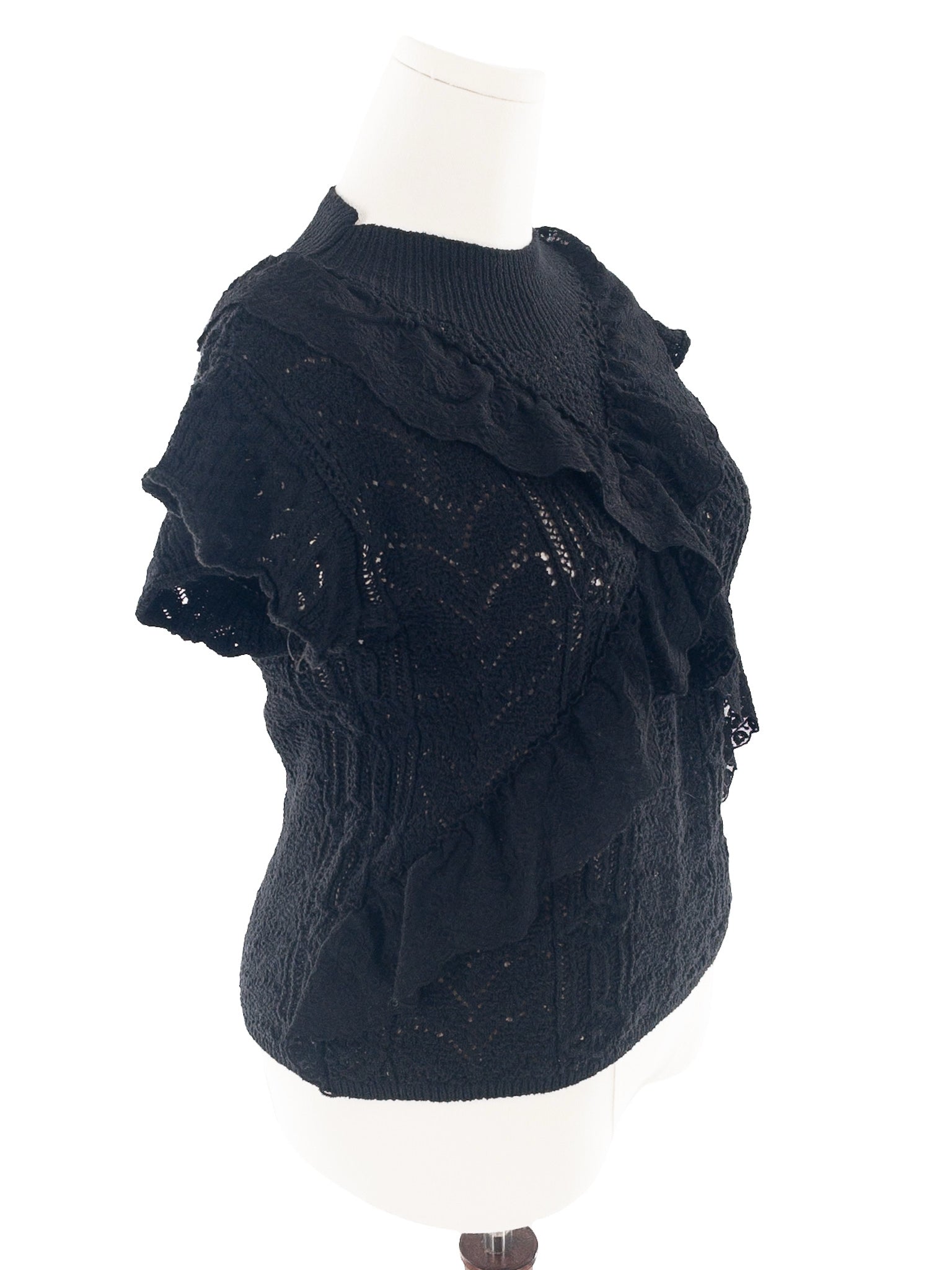 Zara Black Texture Size L Sweaters